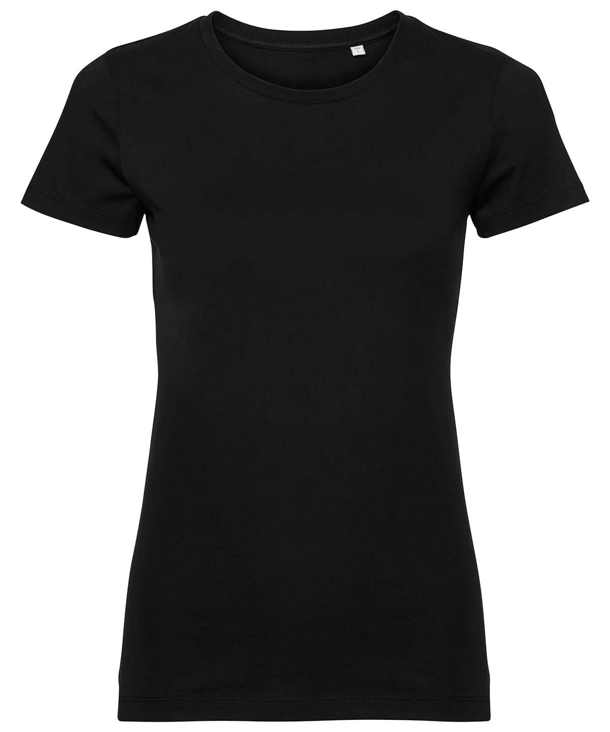 Women's pure organic tee — Size 2XL, Colour Black