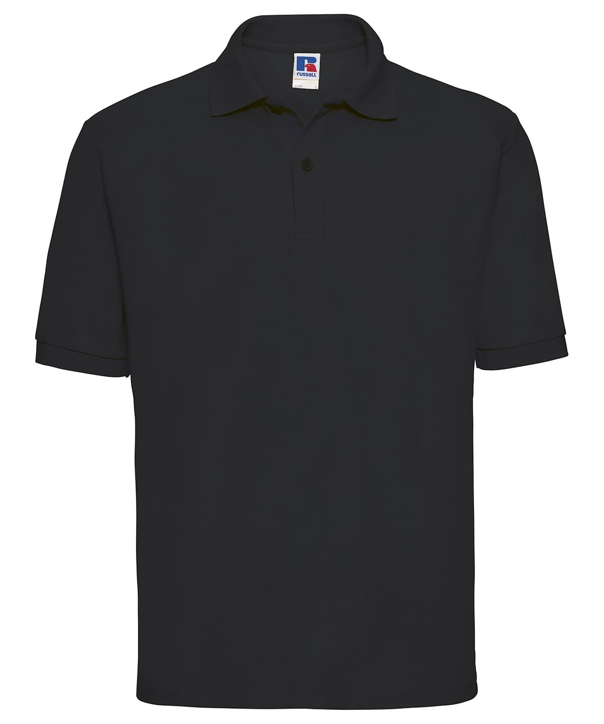 Classic polycotton polo — Size 2XL, Colour Black*†