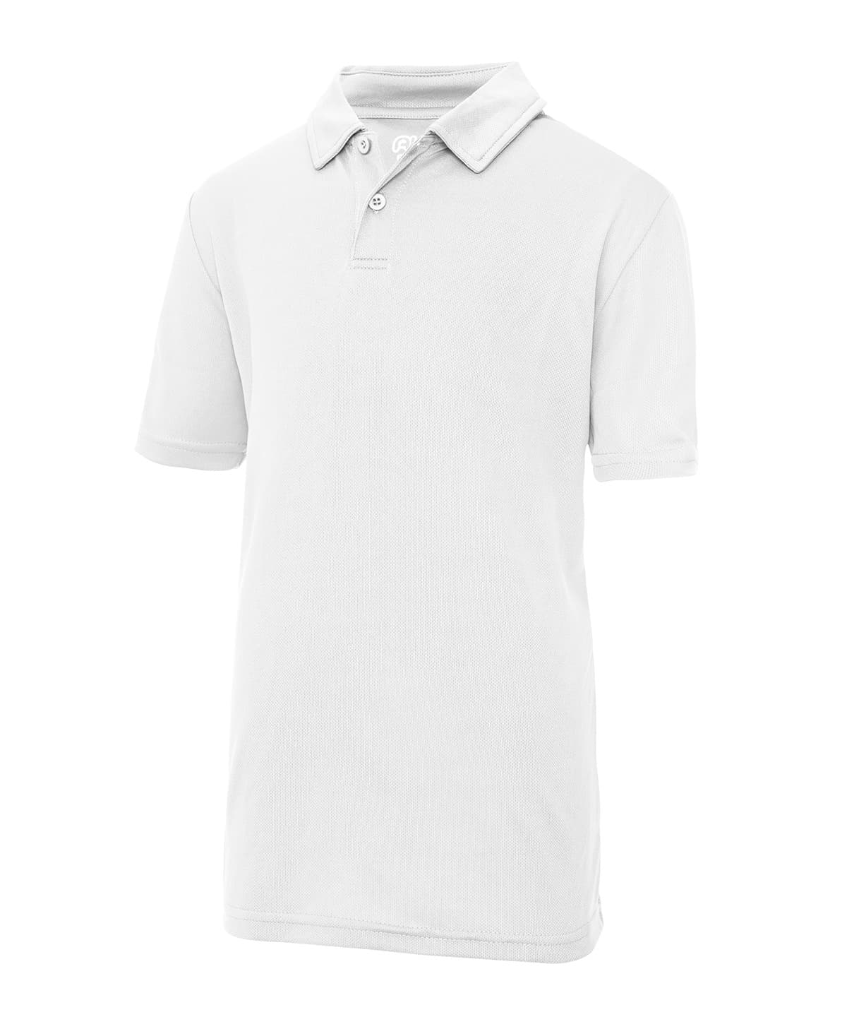 Kids cool polo — Size 1213, Colour Arctic White