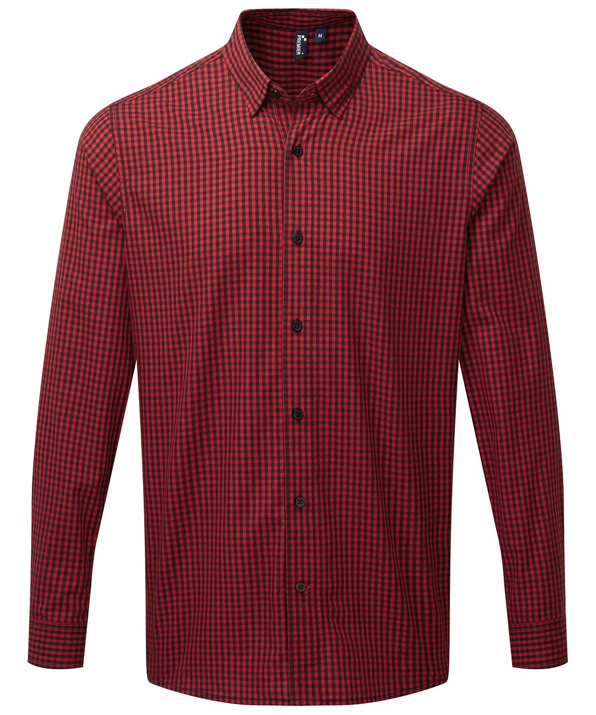 Maxton check long sleeve shirt — Size 2XL, Colour Black/Red