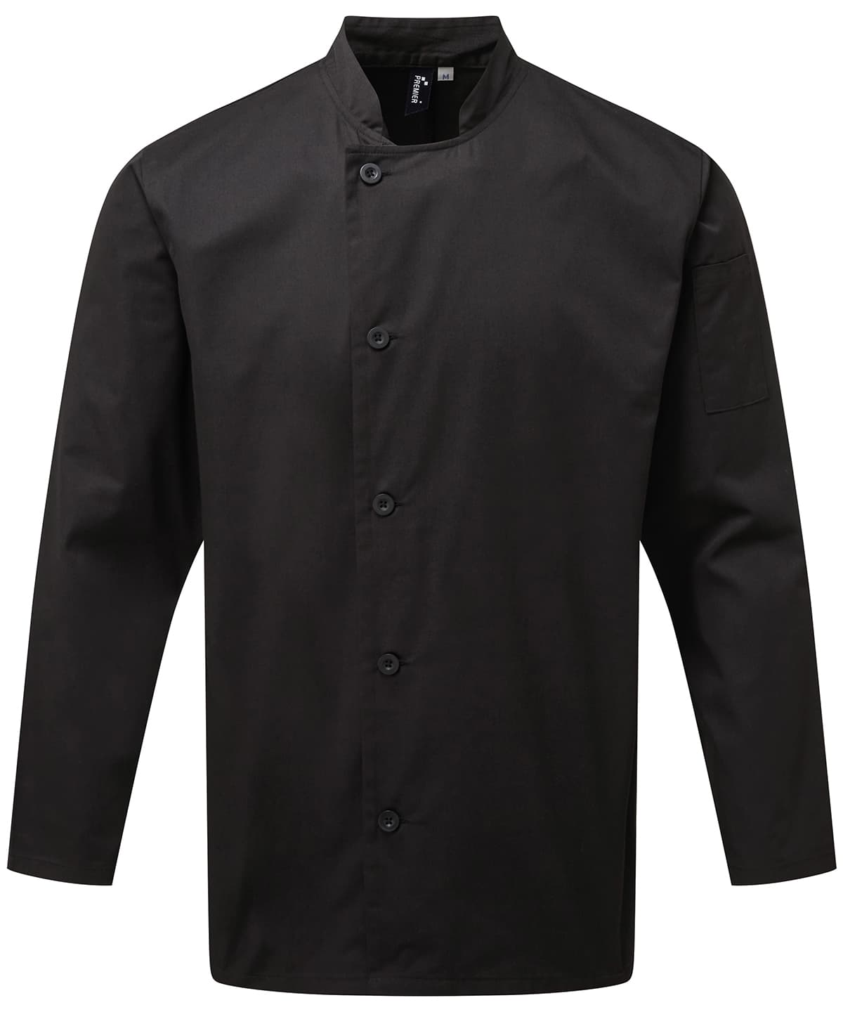 Chef's essential long sleeve jacket — Size 2XL, Colour Black