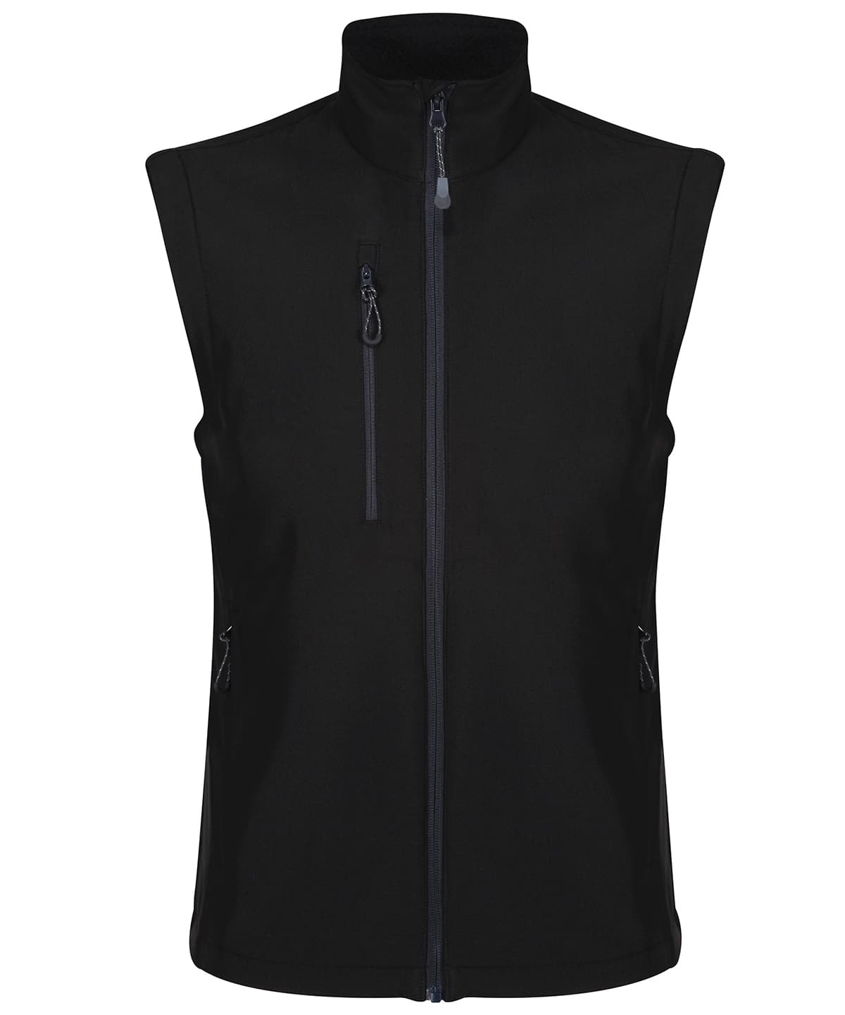 Honestly Made recycled softshell bodywarmer — Size 2XL, Colour Black