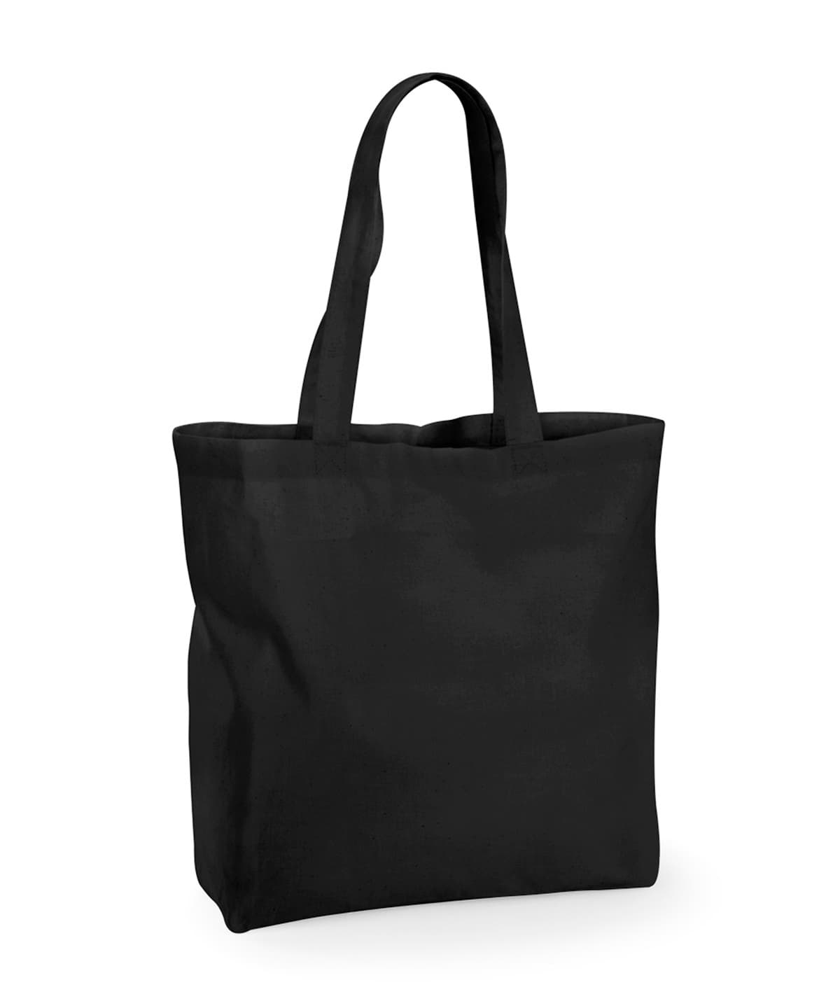 Recycled cotton maxi tote — Size One Size, Colour Black