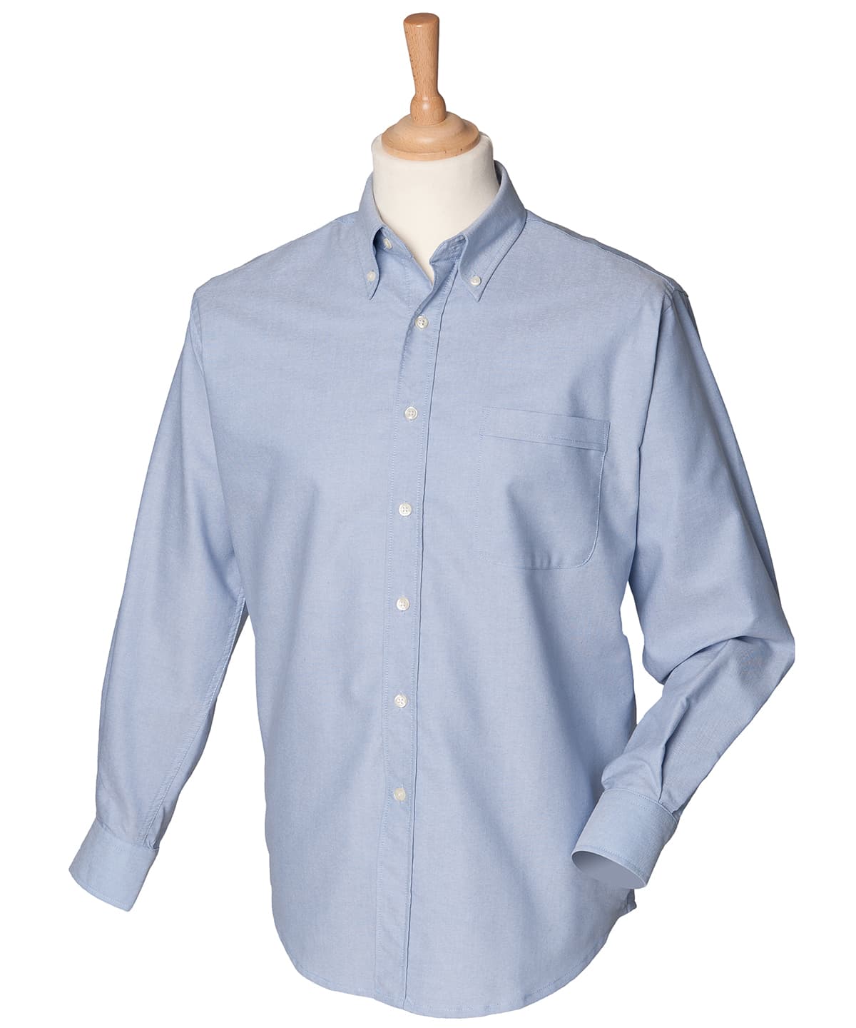 Long sleeve classic Oxford shirt — Size 2XL, Colour Blue*