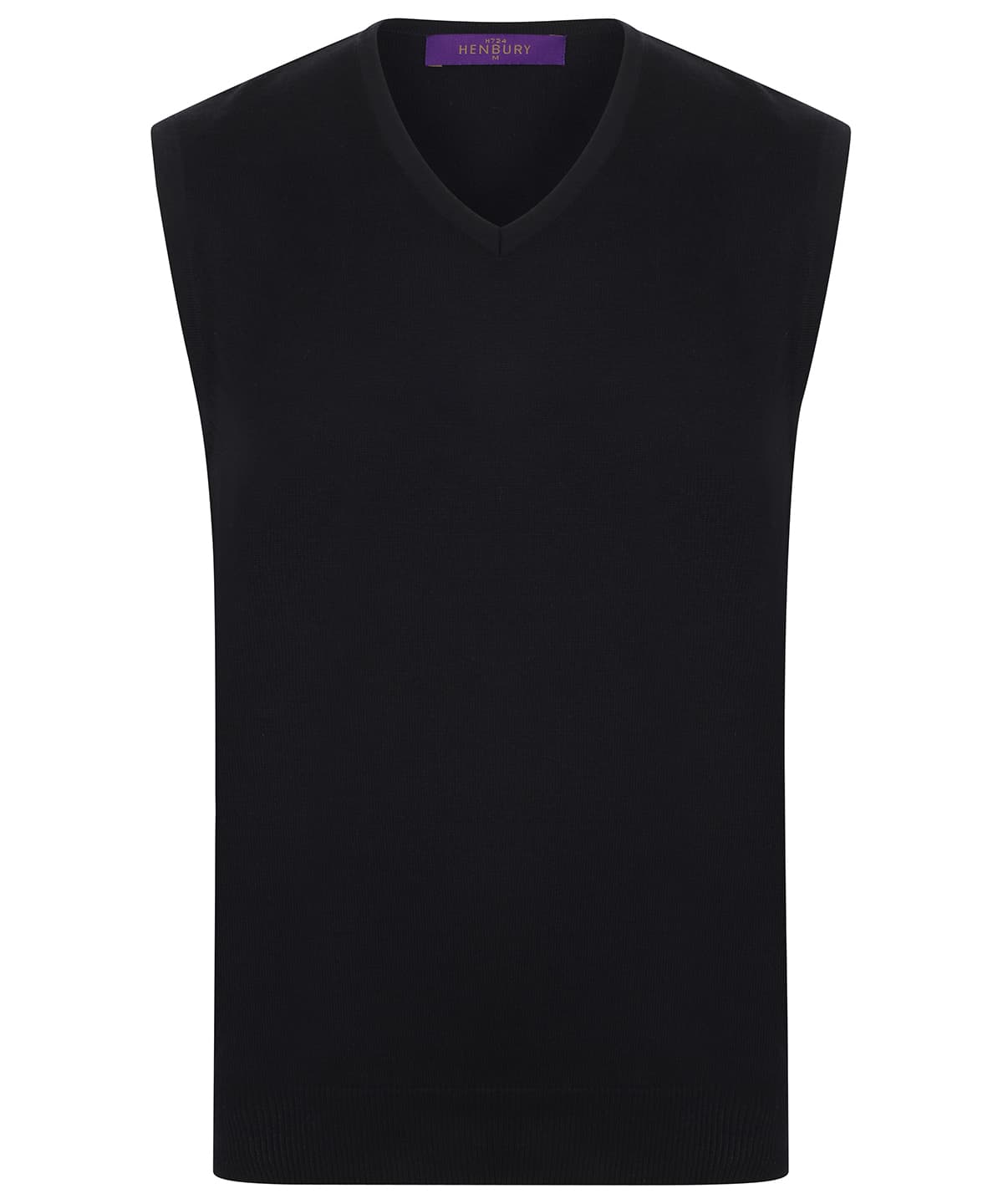 Sleeveless v-neck jumper — Size 2XL, Colour Black