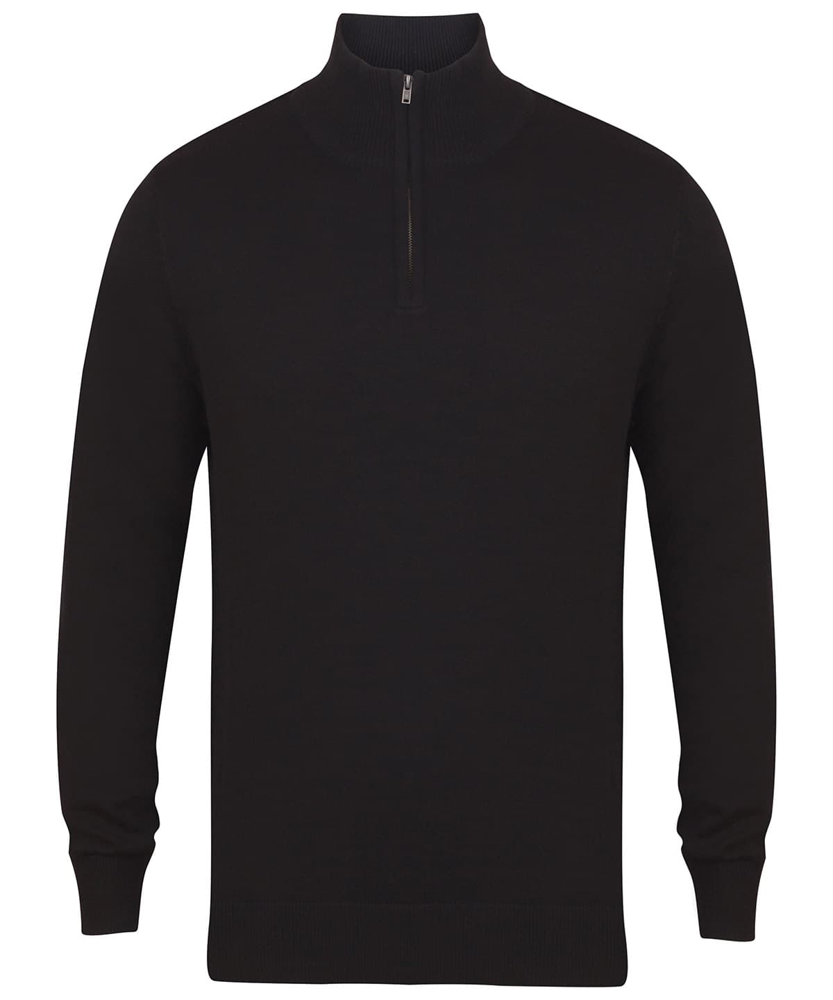 ¼ zip jumper — Size 2XL, Colour Black