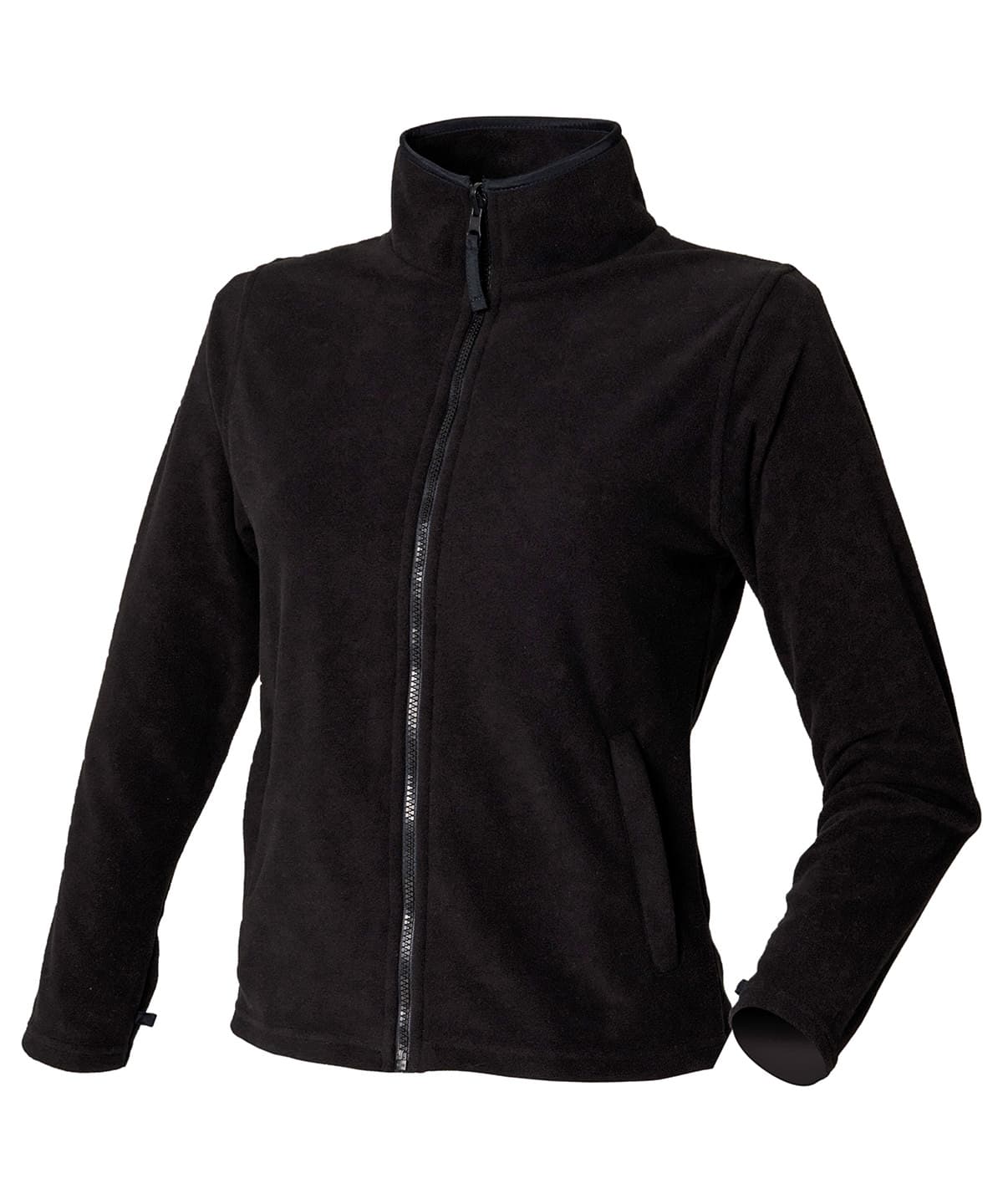 Women's microfleece jacket — Size 2XL, Colour Black