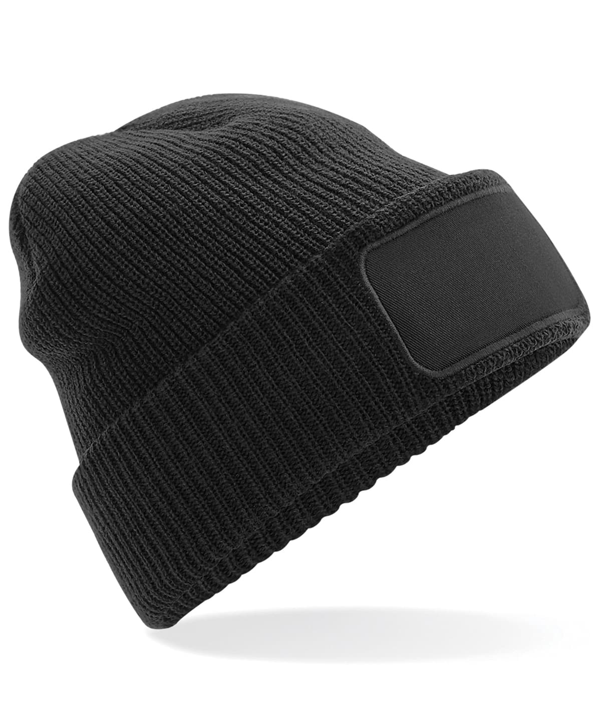 Thinsulate™ patch beanie — Size One Size, Colour Black