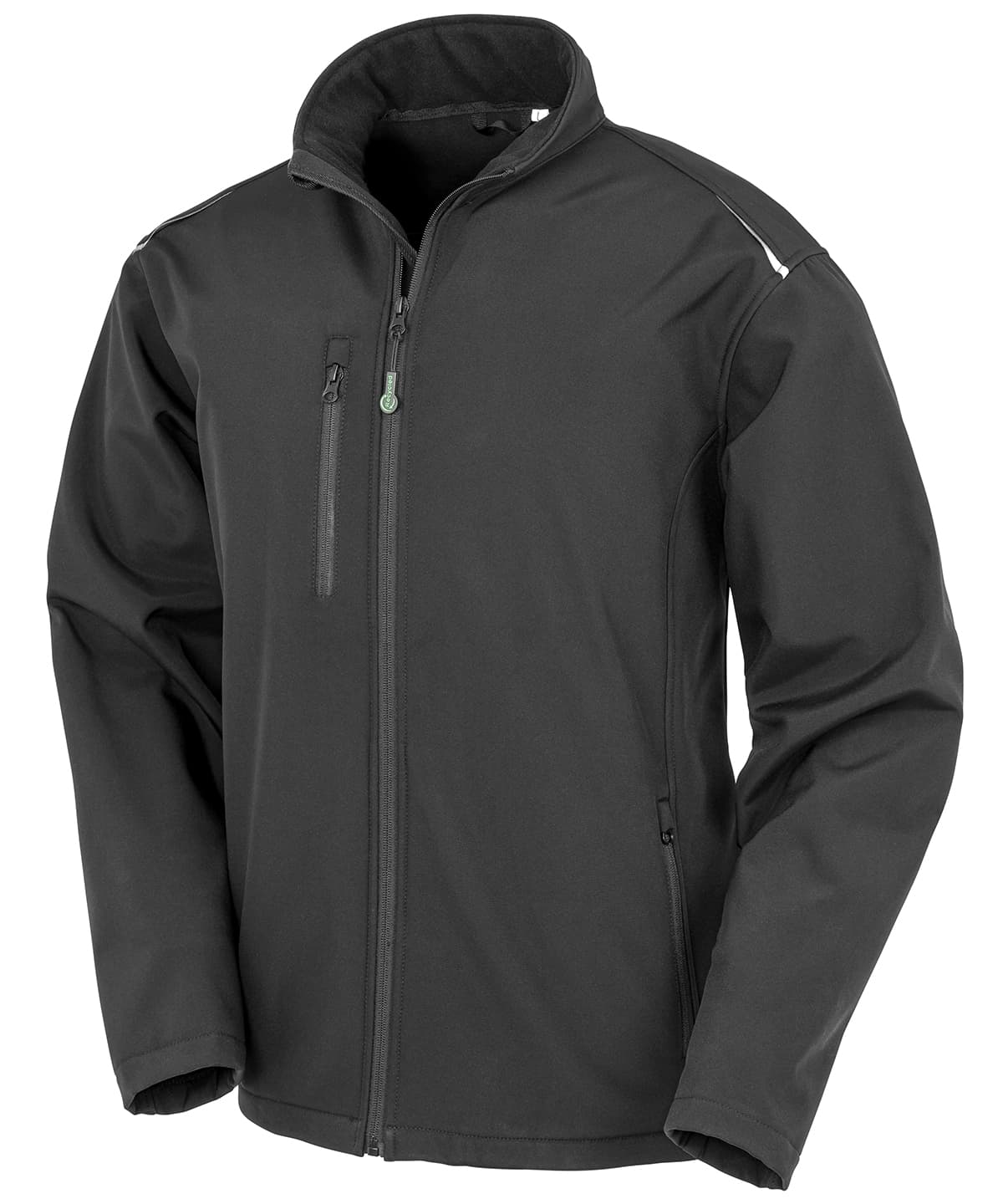 Recycled 3-layer printable softshell jacket — Size 2XL, Colour Black