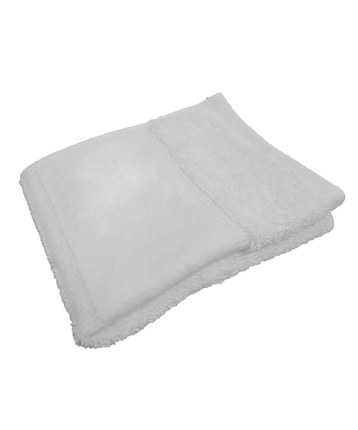 Organic guest towel with printable border — Size One size, Colour White