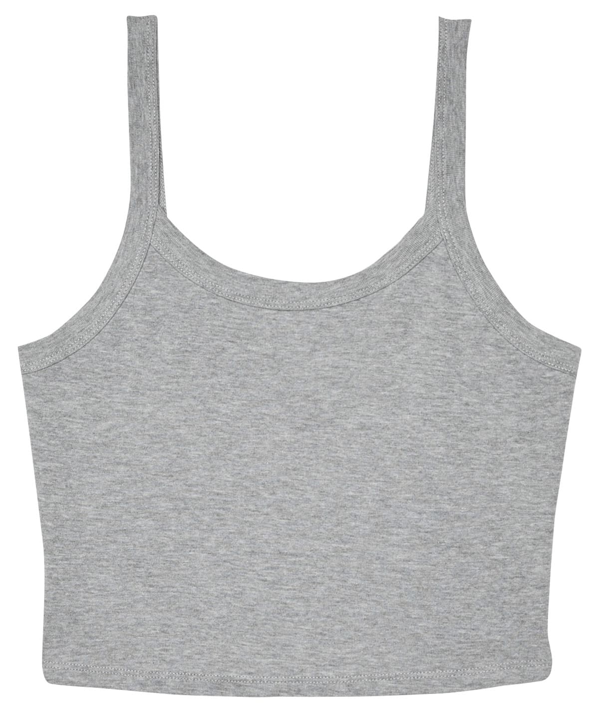 Women’s micro rib spaghetti strap tank — Size 2XL, Colour Athletic Heather