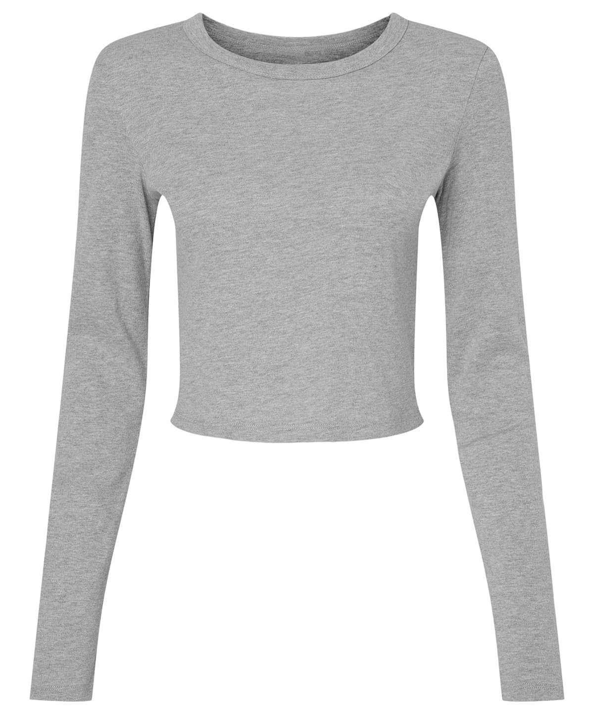 Women’s micro rib long sleeve baby t-shirt — Size 2XL, Colour Athletic Heather