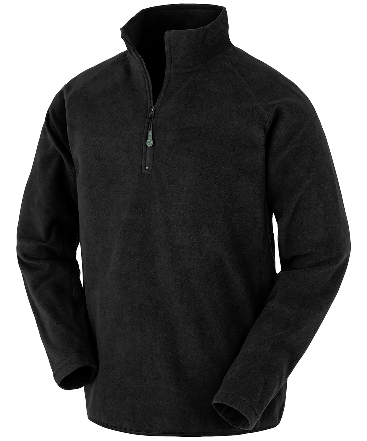 Recycled microfleece top — Size 2XL, Colour Black