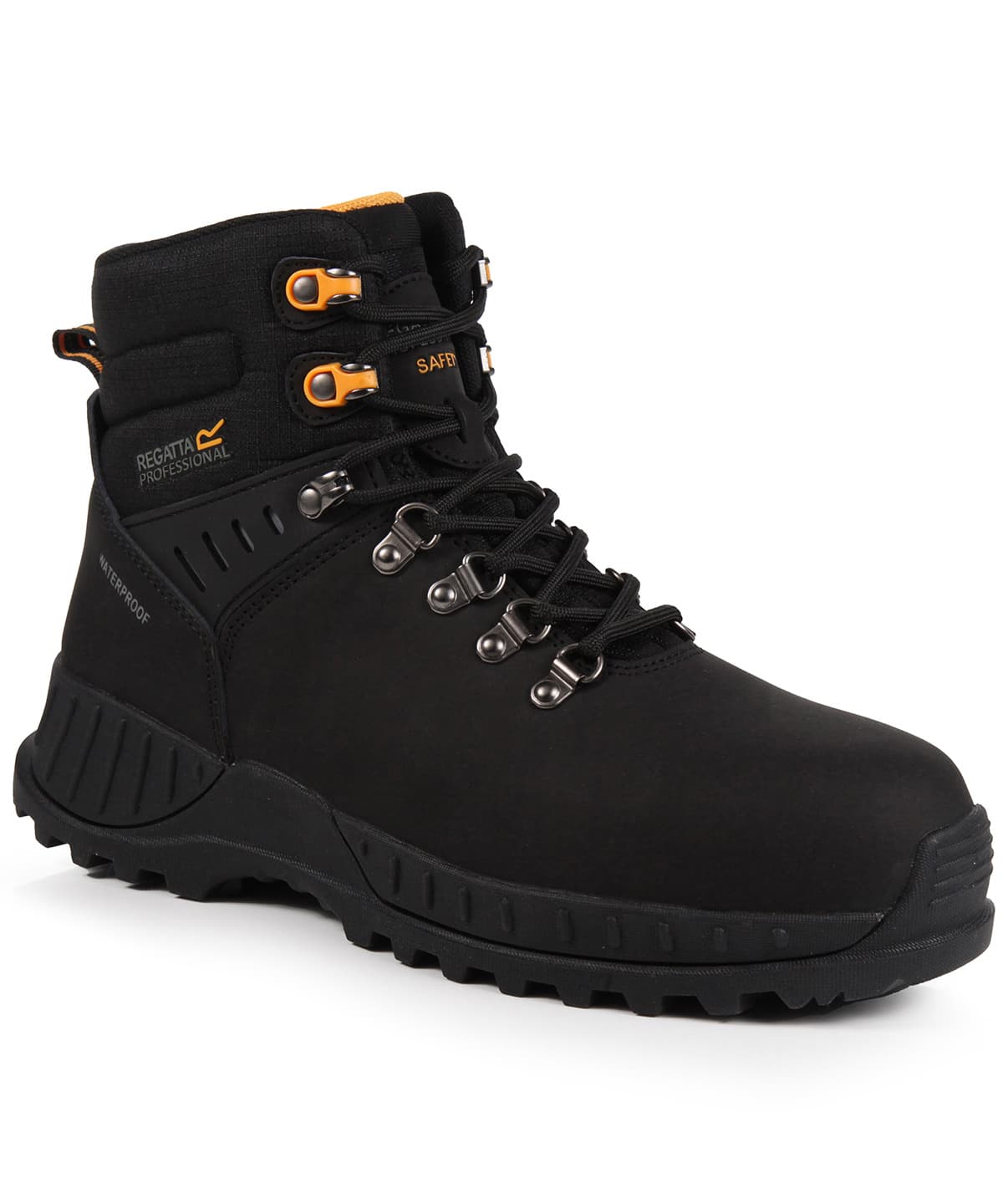 Grindstone S3 waterproof safety boots — Size 10, Colour Black