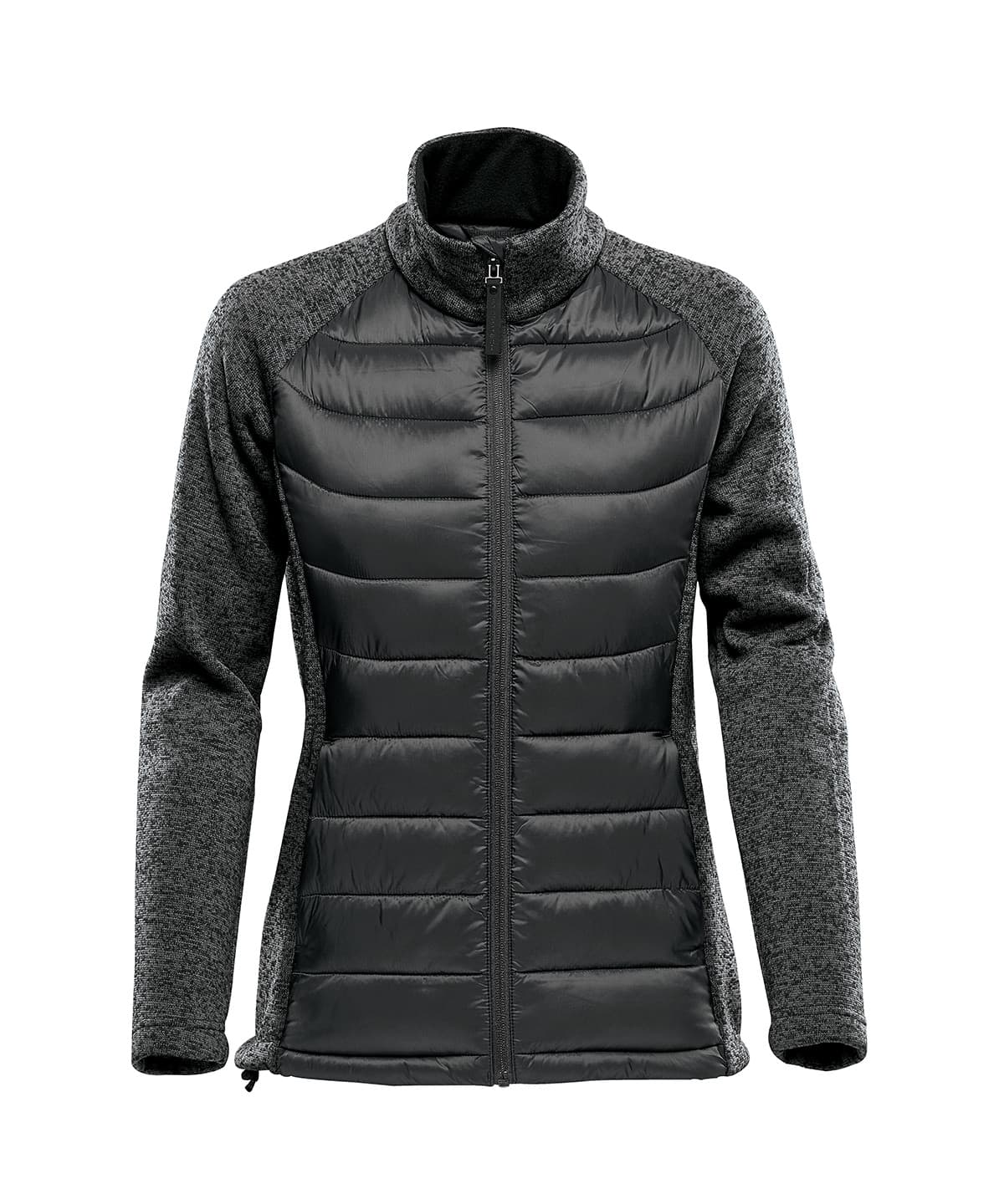 Women’s Narvik hybrid jacket — Size L, Colour Black/Dolphin Heather