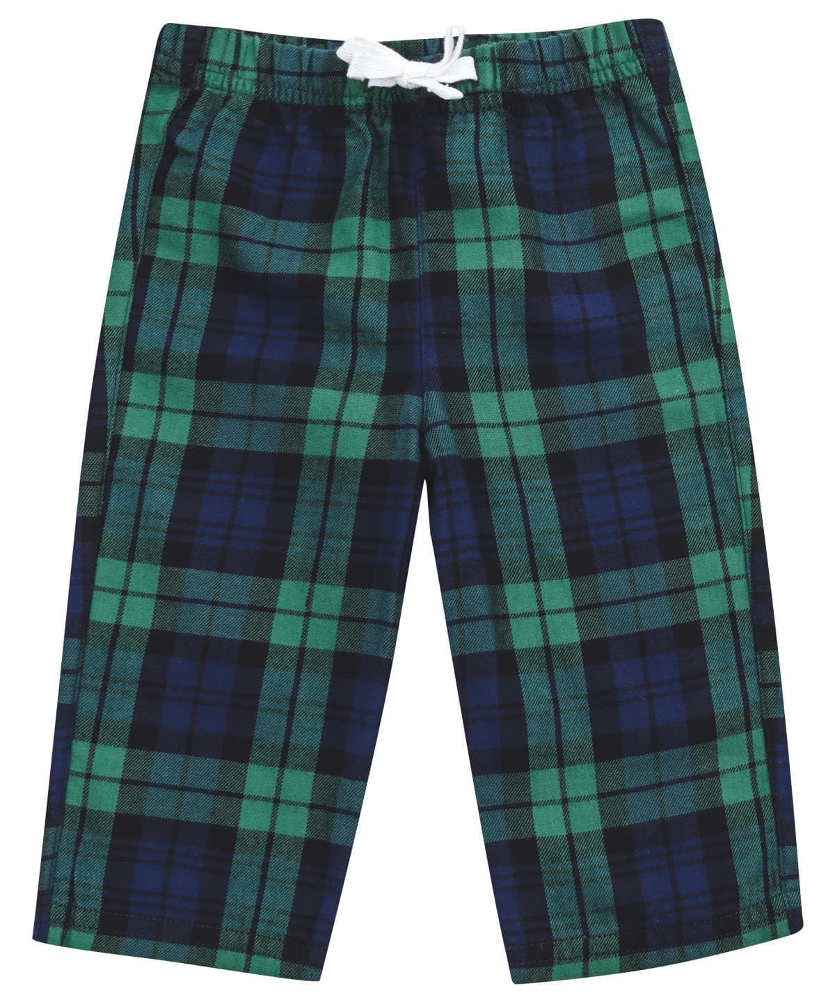 Tartan lounge trousers — Size 06, Colour Green/Navy Check