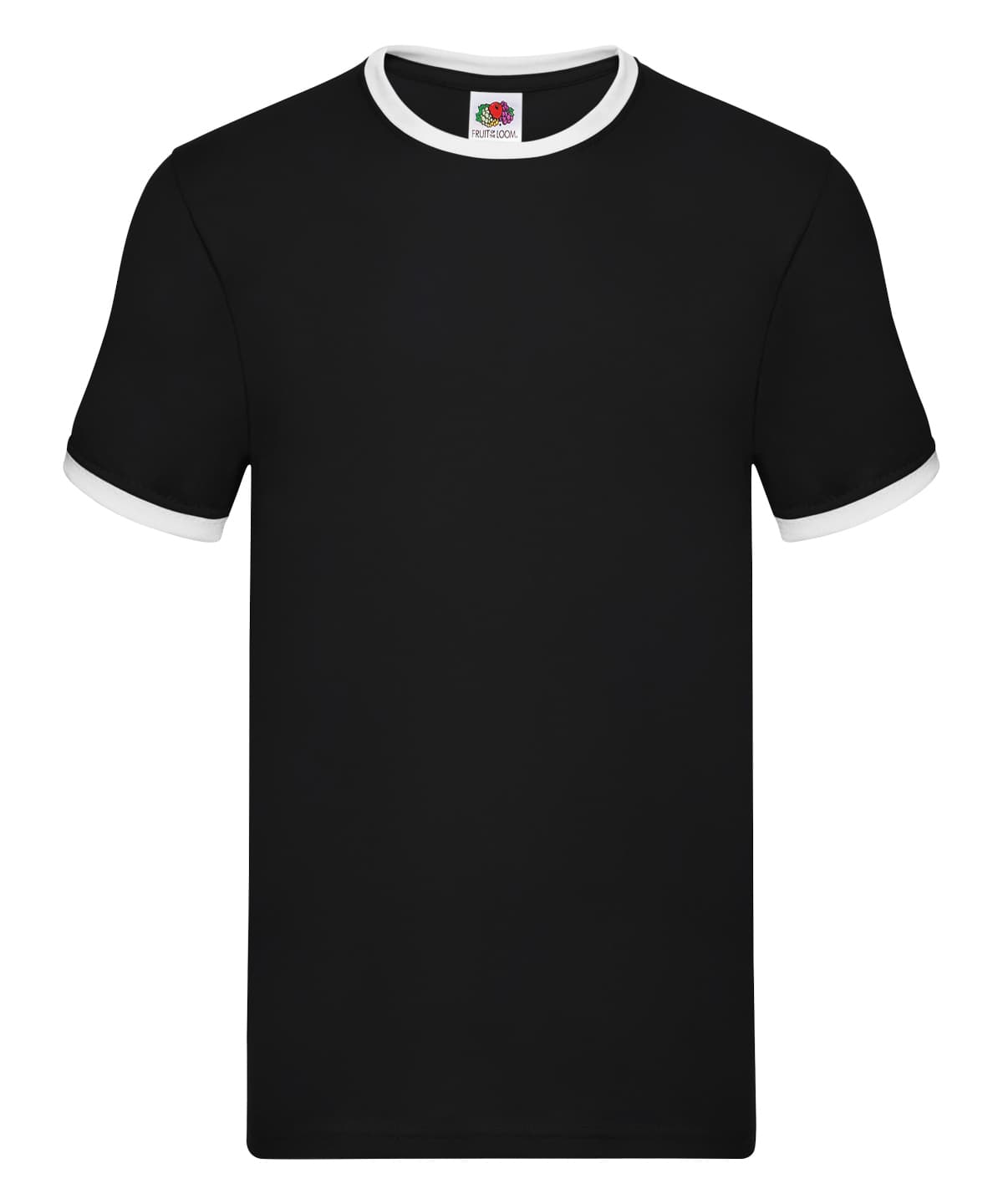 Ringer T — Size 2XL, Colour Black/White