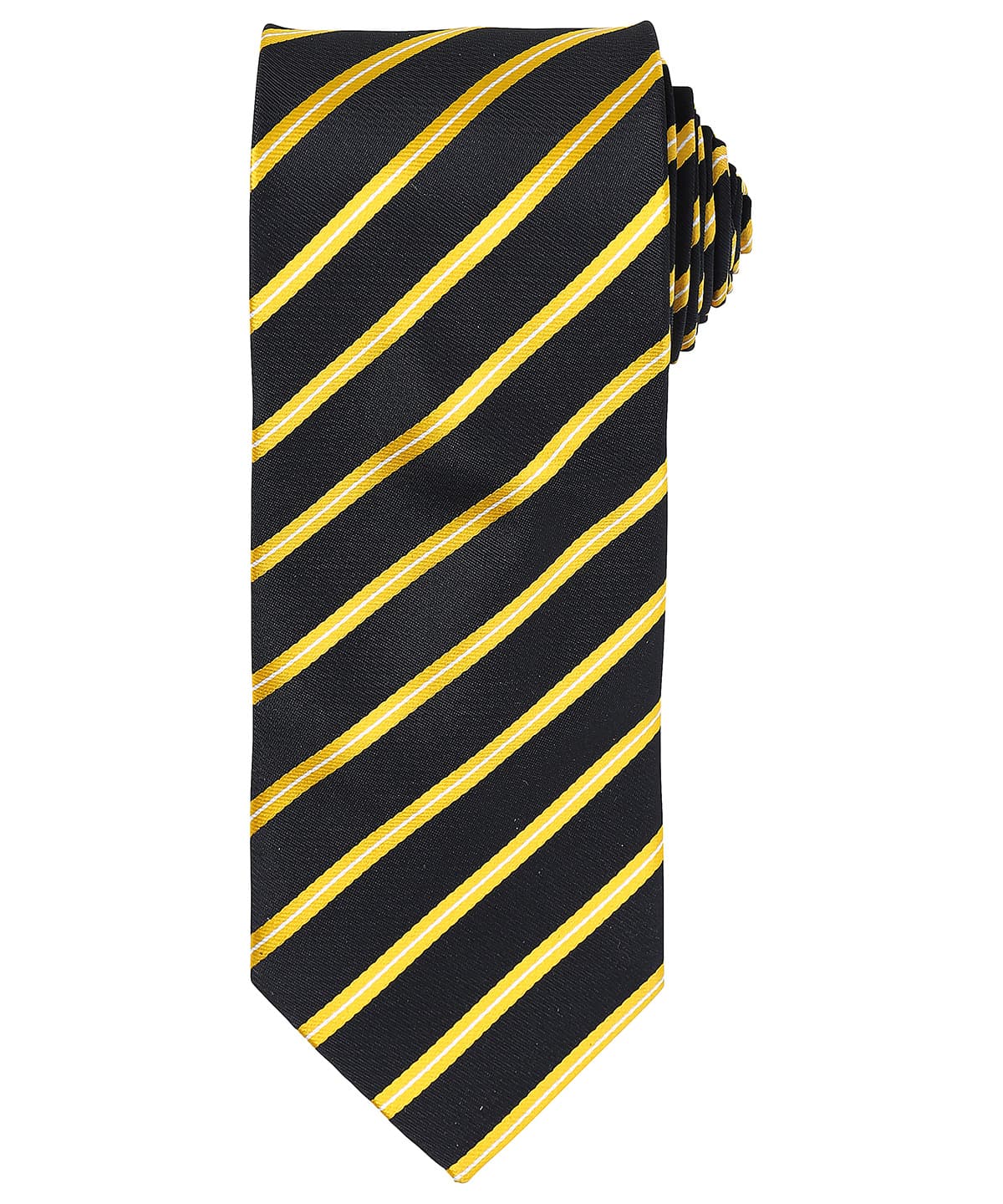 Sports stripe tie — Size One size, Colour Black/Gold