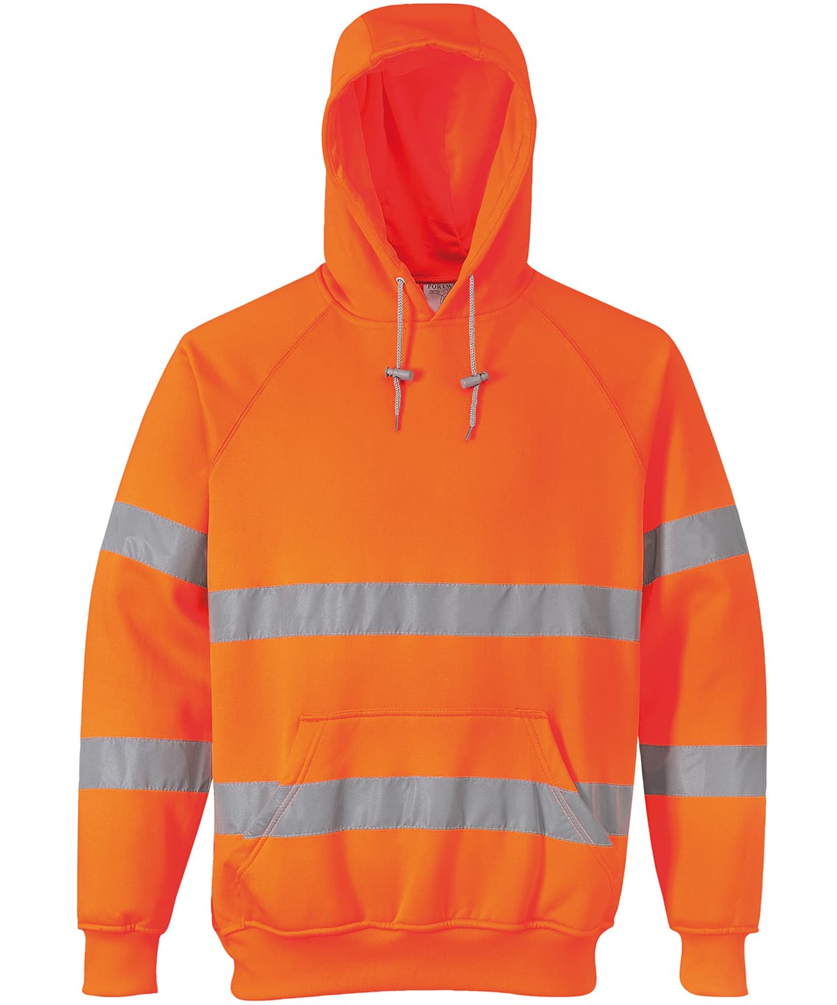 Hi-vis hooded sweatshirt (B304) — Size 2XL, Colour Orange