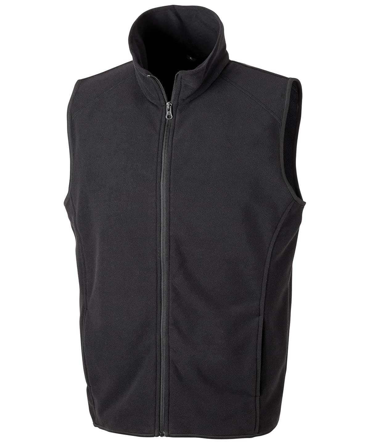 Core microfleece gilet — Size 2XL, Colour Black