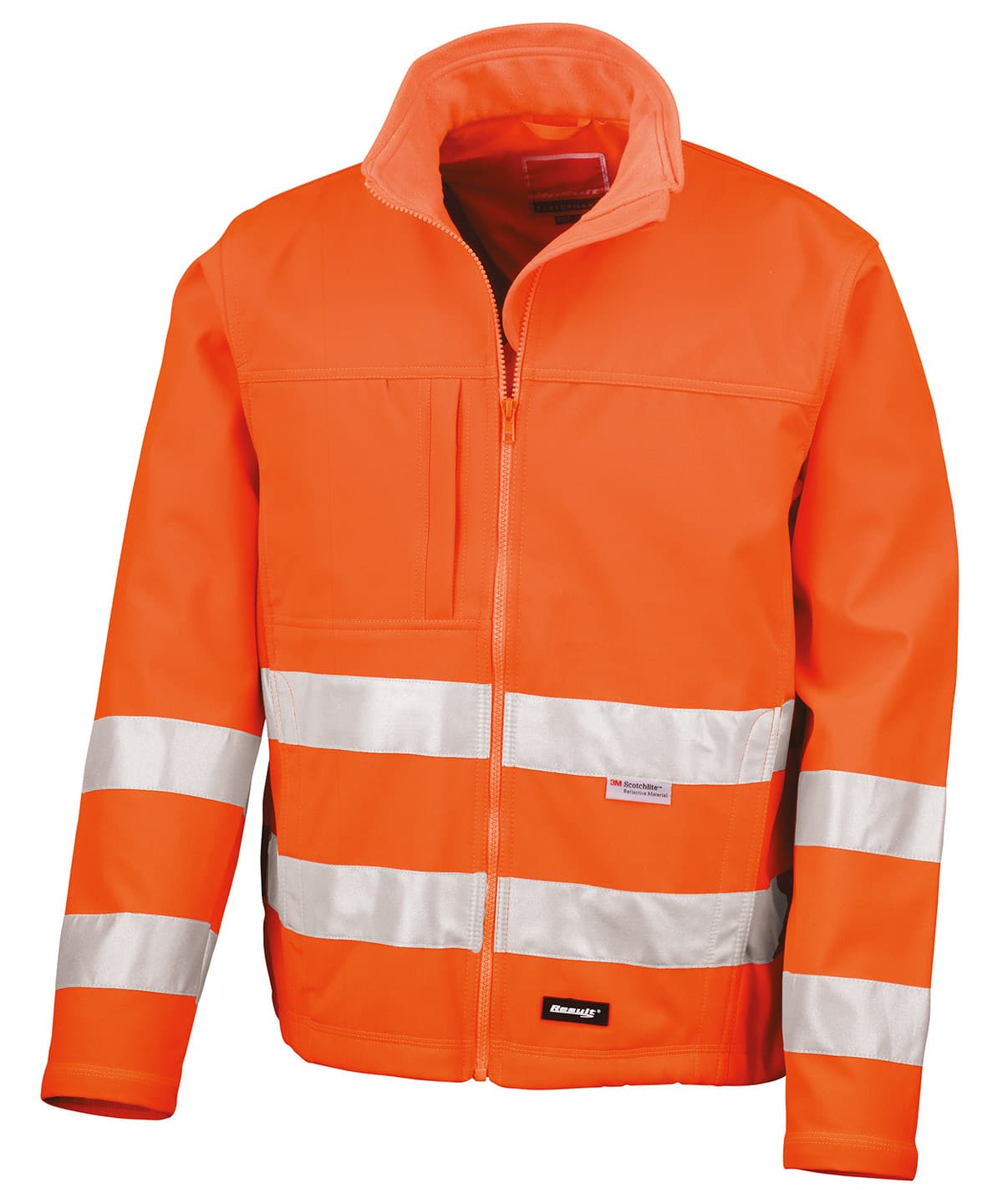 High-viz softshell jacket — Size 2XL, Colour Fluorescent Orange