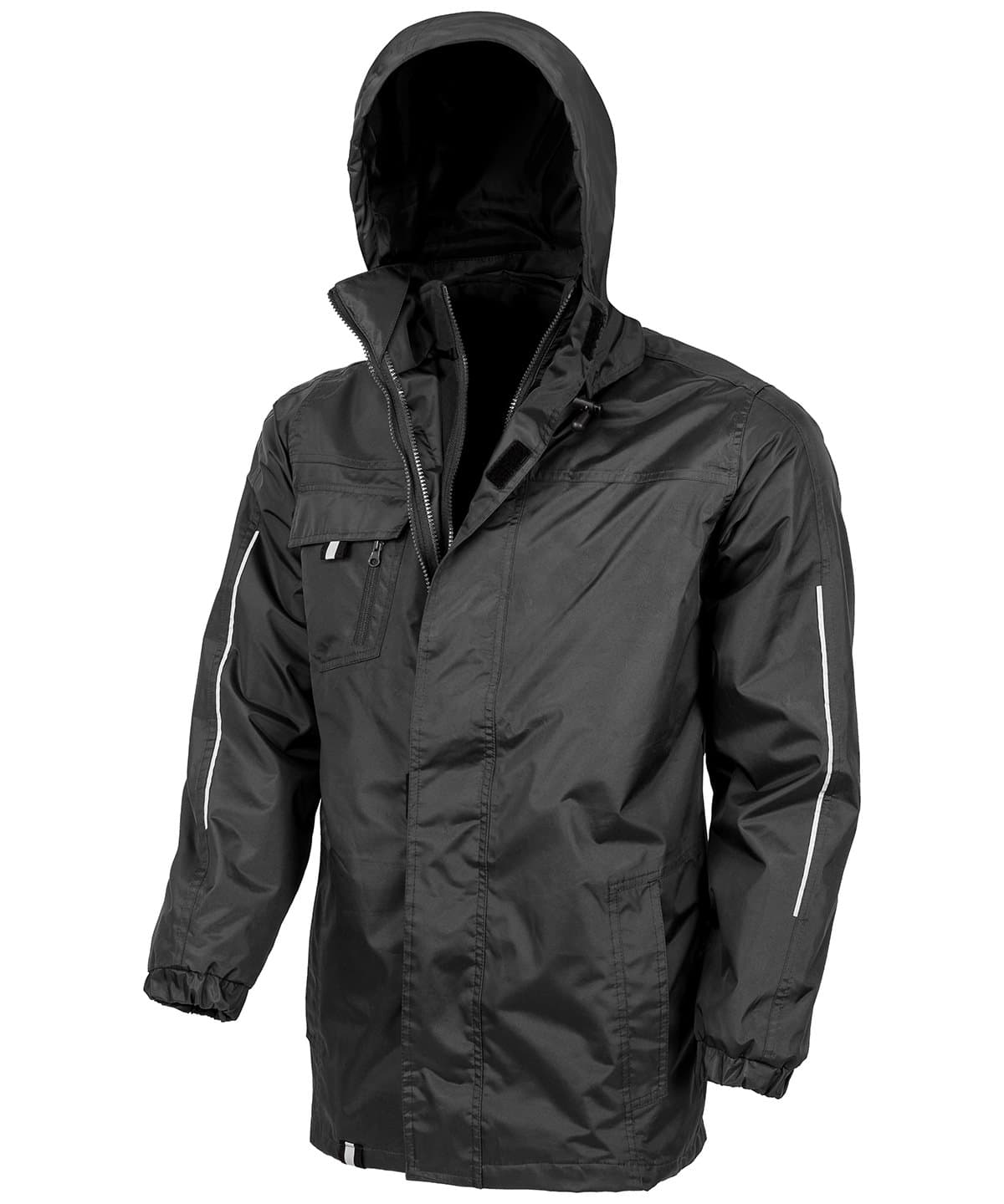 3-in1 CORE transit jacket with printable softshell inner — Size 2XL, Colour Black