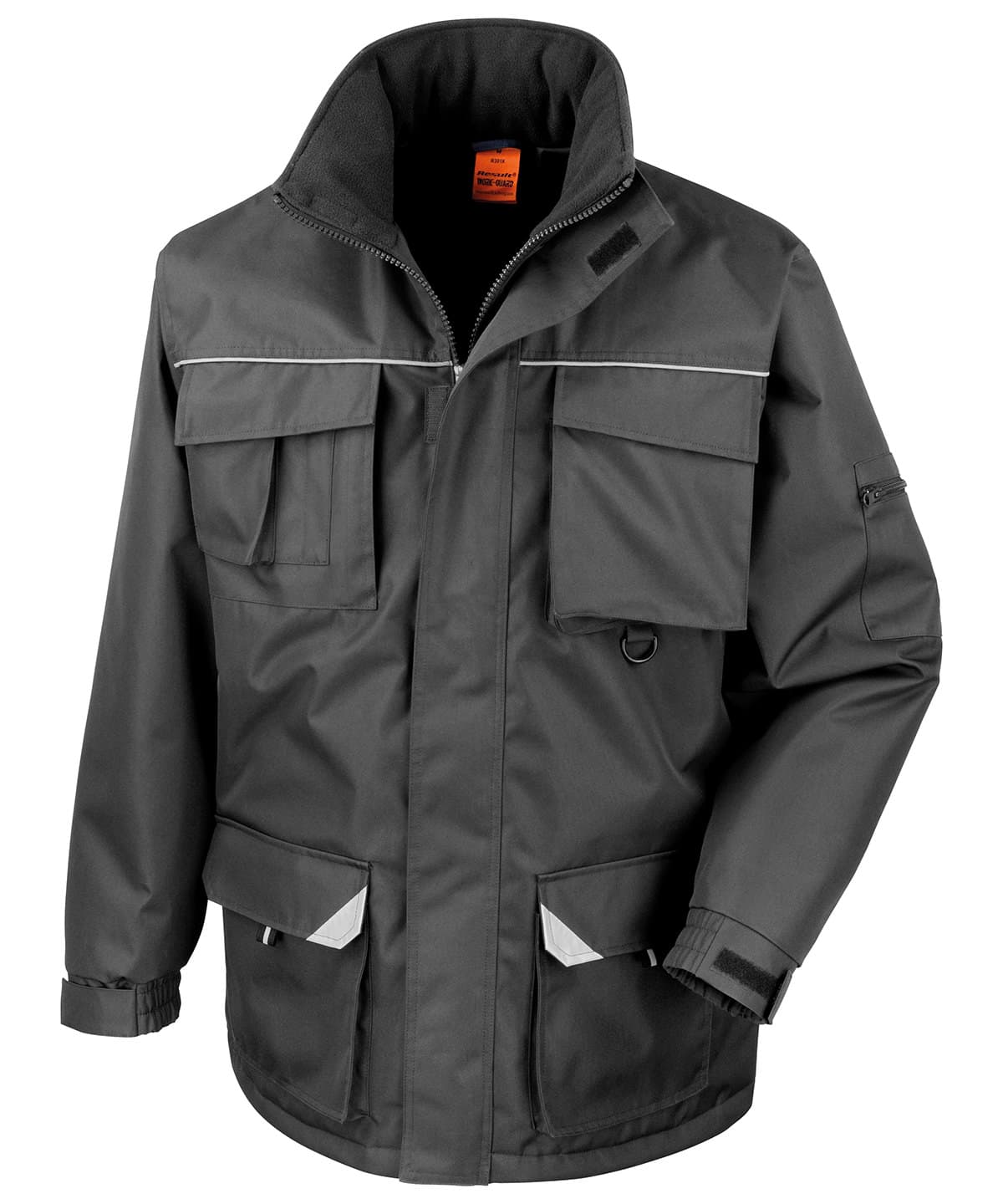 Work-Guard Sabre long coat — Size 2XL, Colour Black