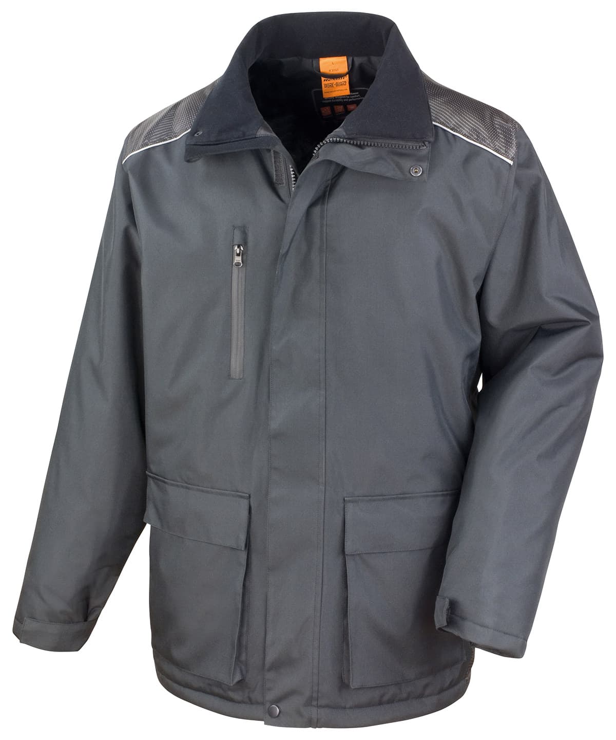 Work-Guard Vostex long coat — Size 2XL, Colour Black