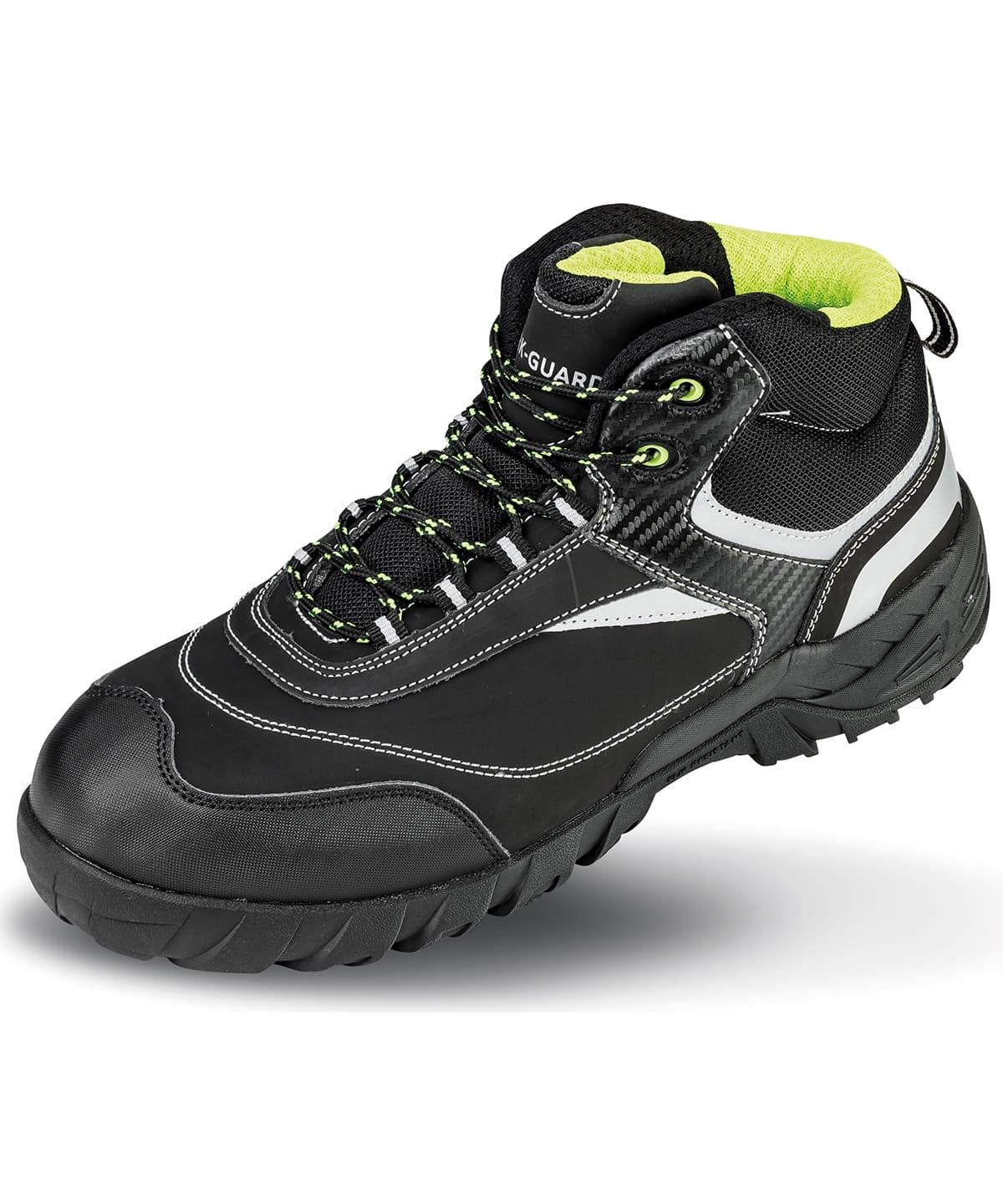 Work-Guard Blackwatch safety boot — Size 10, Colour Black/Silver