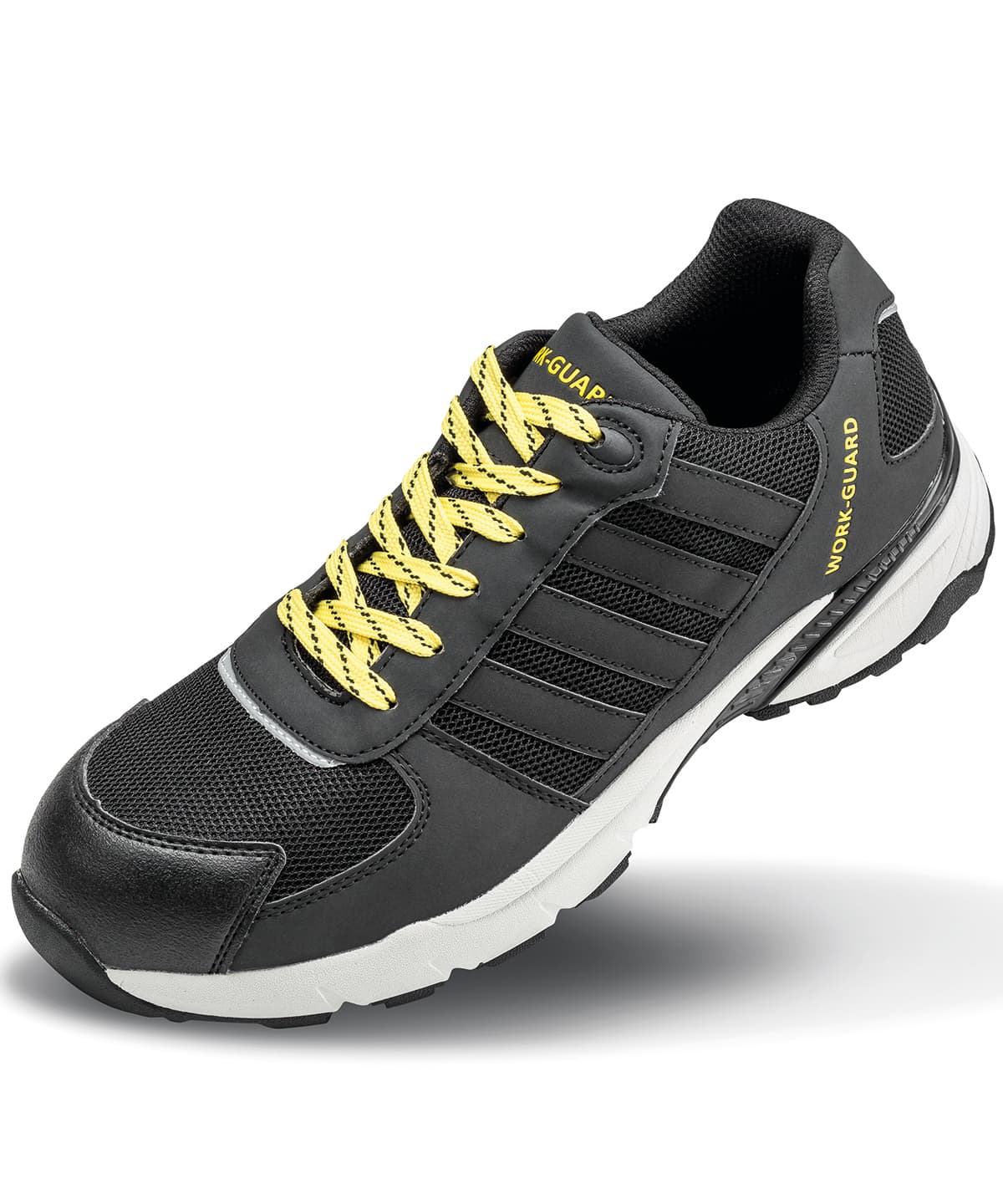 Lightweight safety trainer — Size 10, Colour Black/Grey