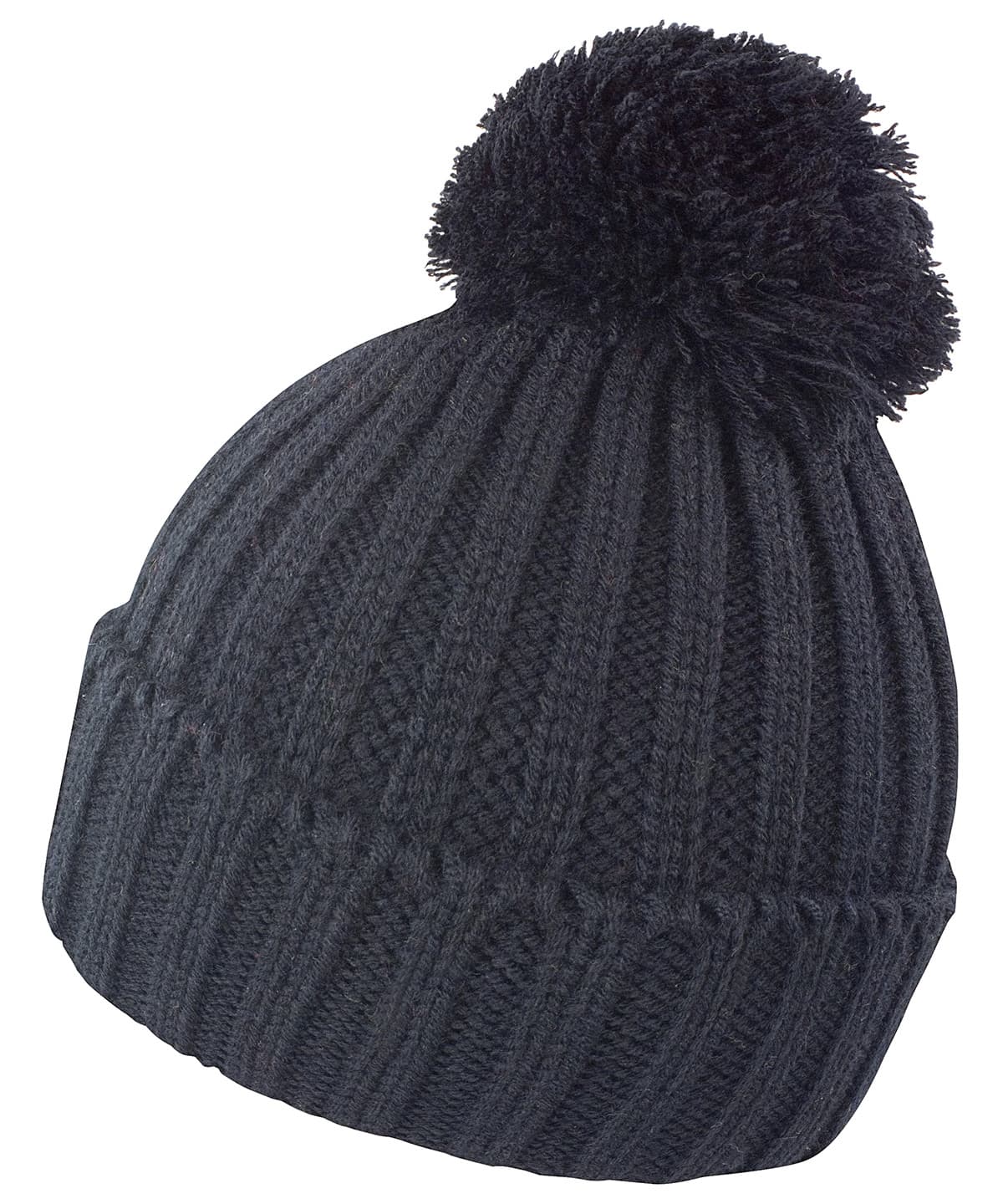 HDI quest knitted hat — Size One Size, Colour Black