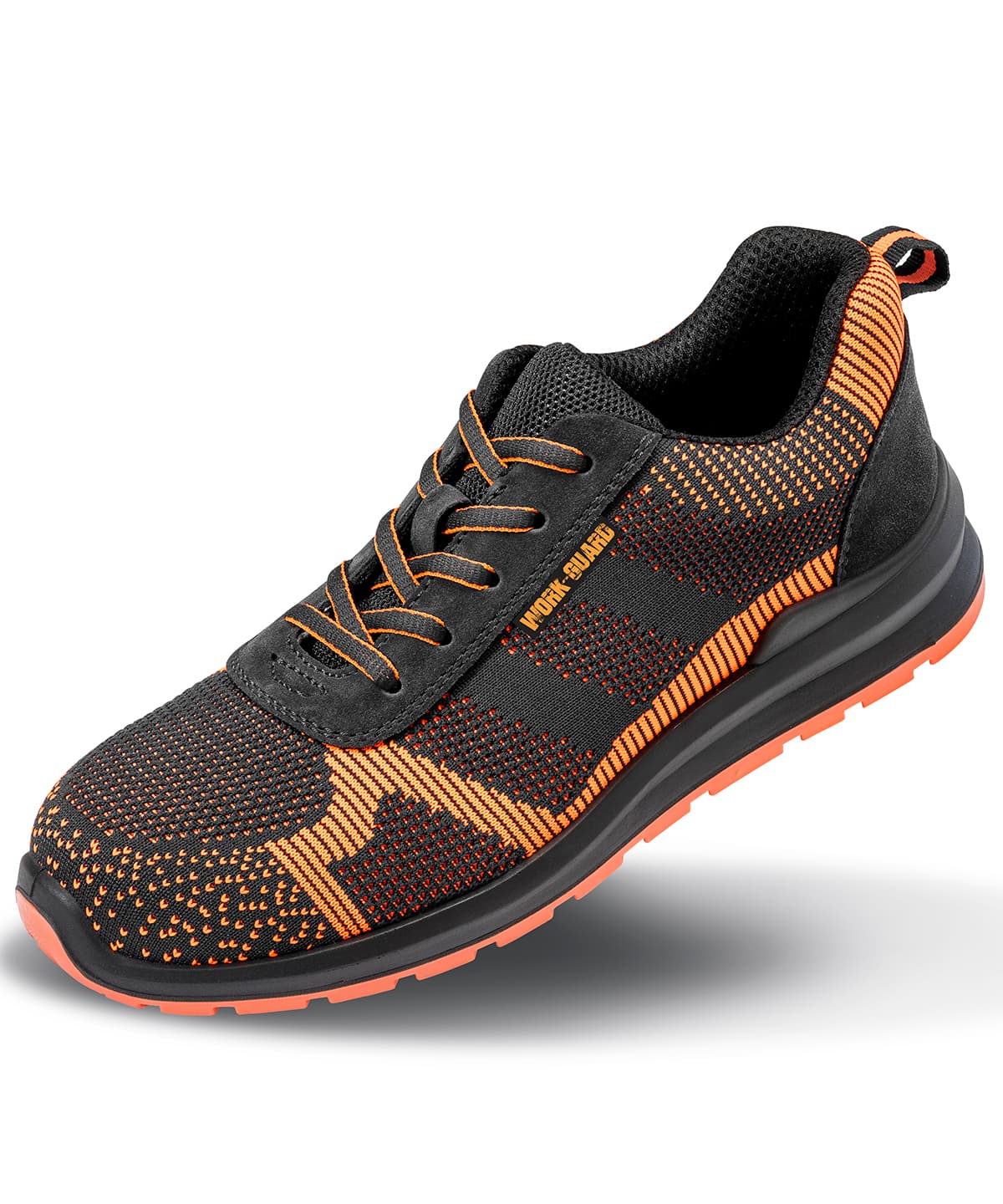 Hardy safety trainer — Size 10, Colour Black/Orange