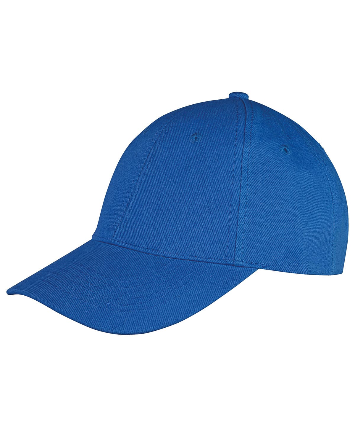Memphis 6-panel brushed cotton low profile cap — Size One Size, Colour Azure Blue