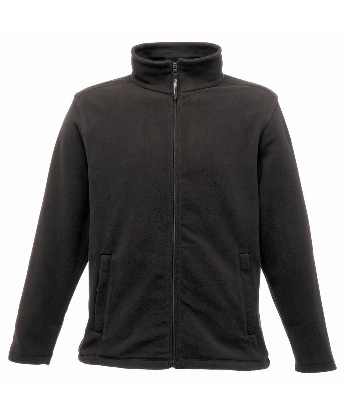 Full-zip microfleece — Size 2XL, Colour Black