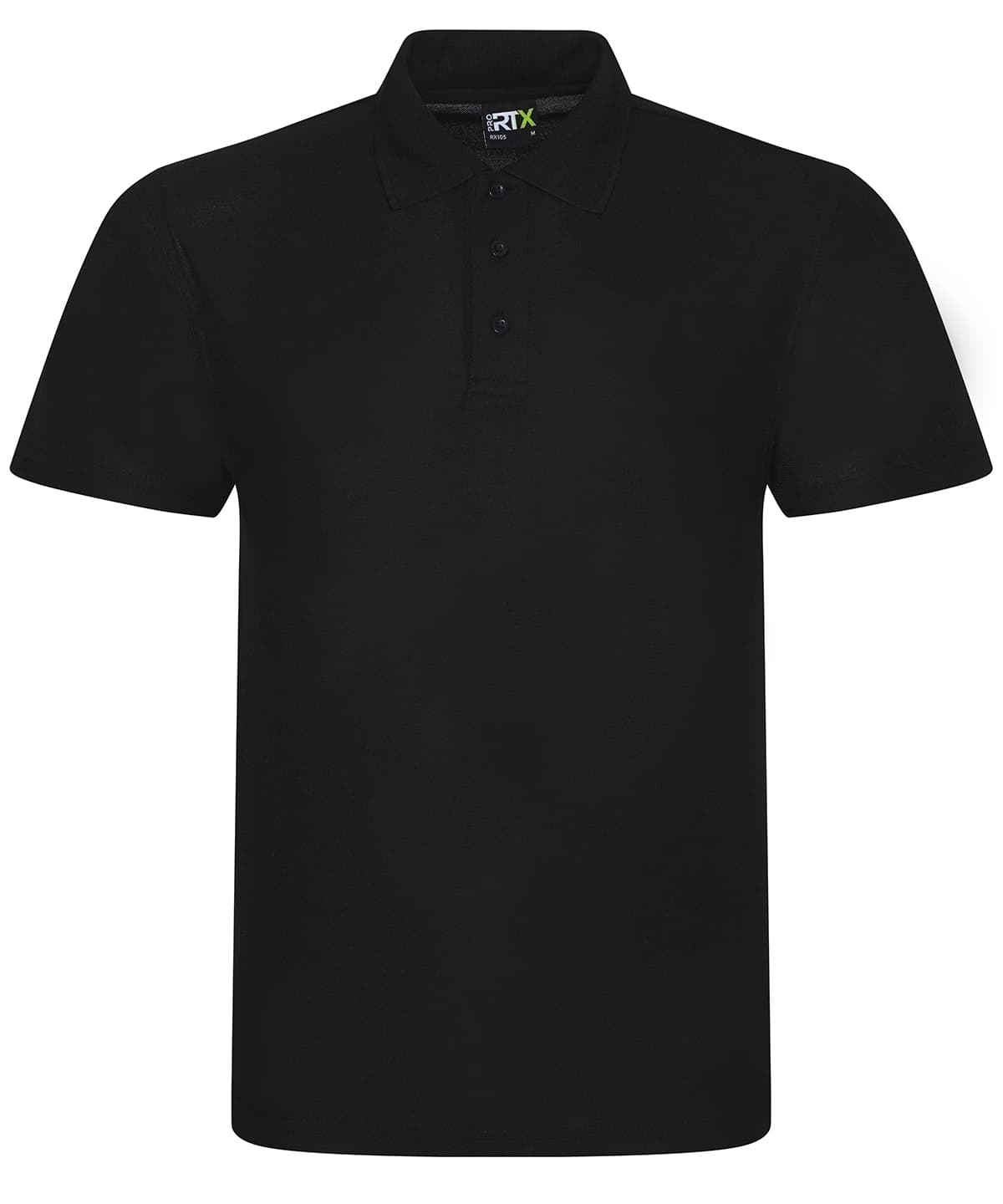 Pro polyester polo — Size 2XL, Colour Black