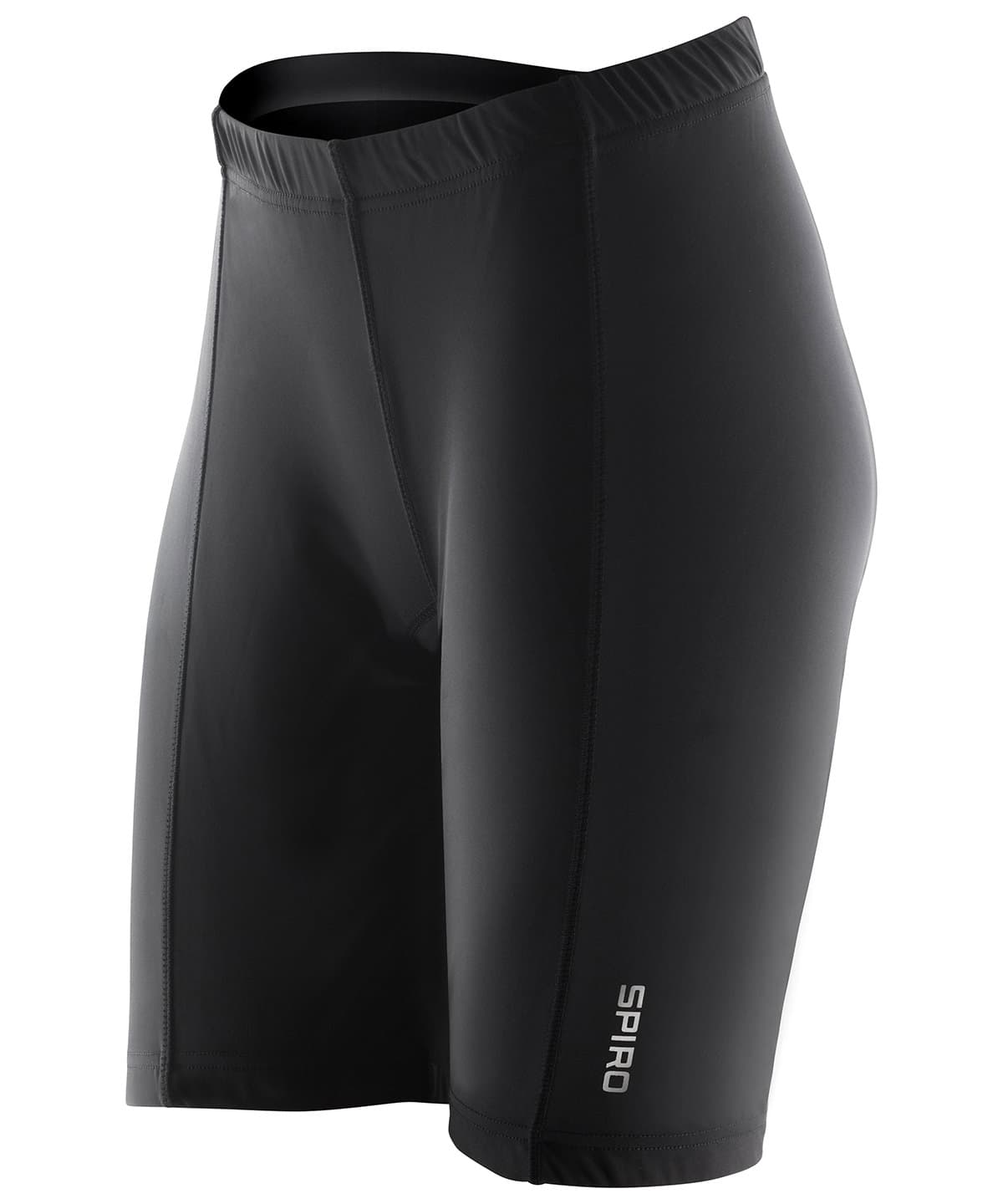 Women's padded bikewear shorts — Size L, Colour Black