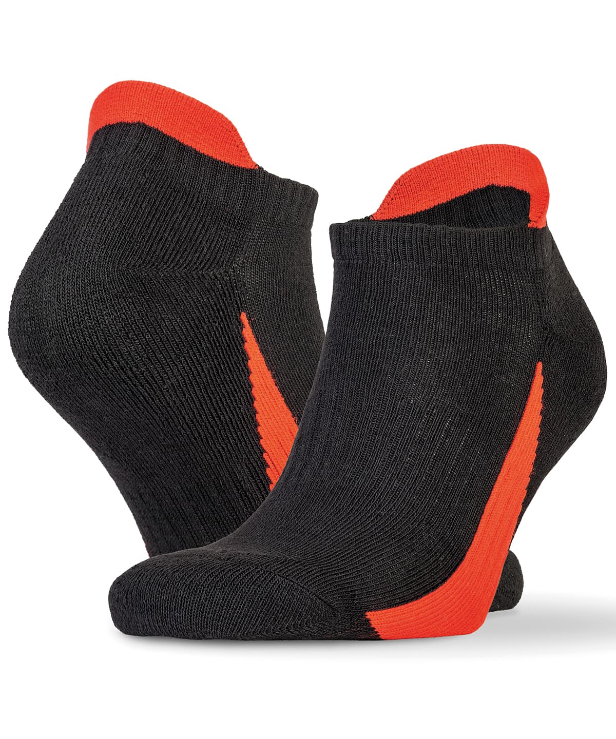 3-pack sports sneaker socks — Size LXL, Colour Black/Red