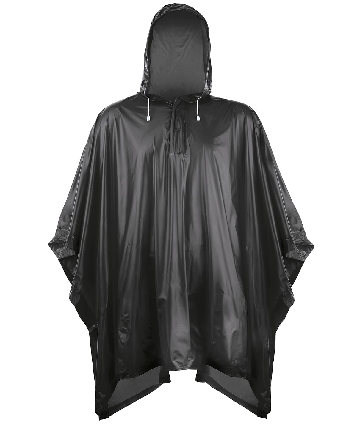 Plastic poncho — Size One Size, Colour Black