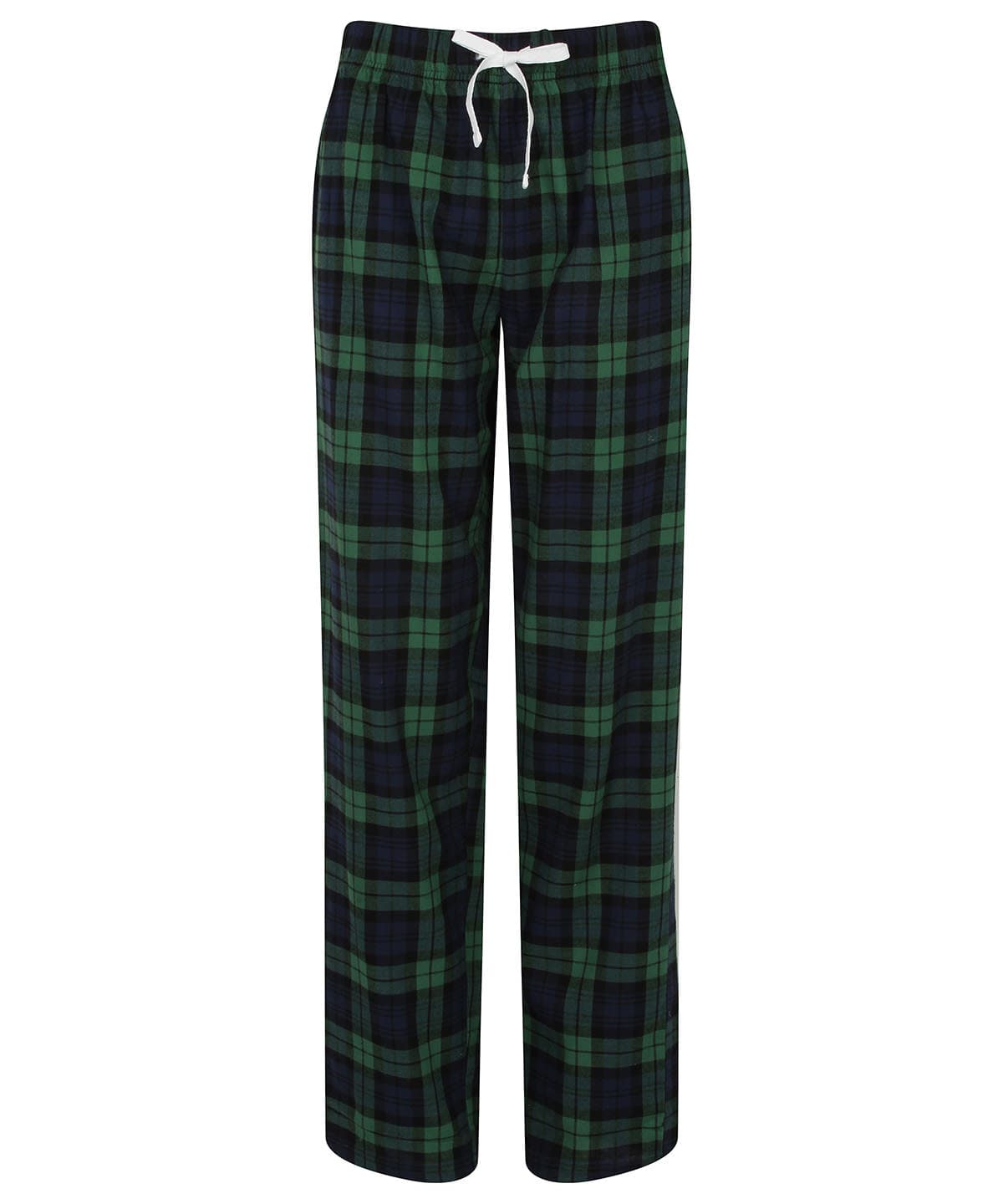 Women's tartan lounge pants — Size 2XS, Colour Navy/Green Check