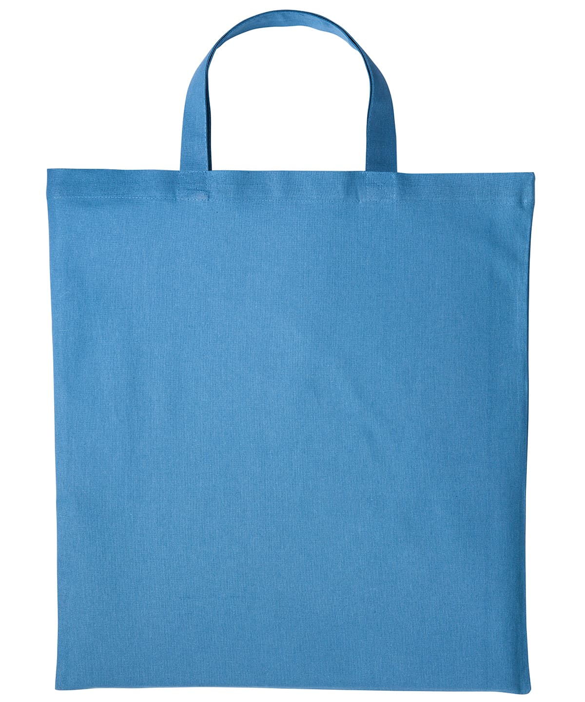 Cotton shopper short handle — Size One Size, Colour Airforce Blue
