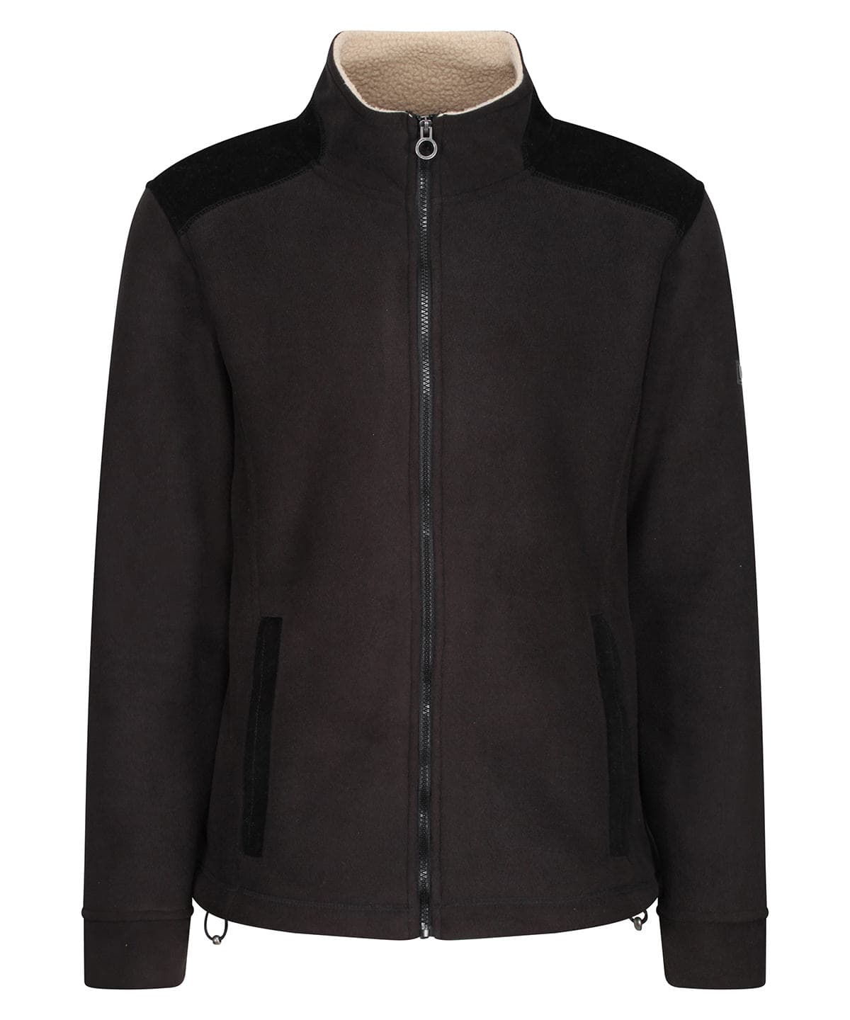 Faversham full-zip fleece — Size L, Colour Black