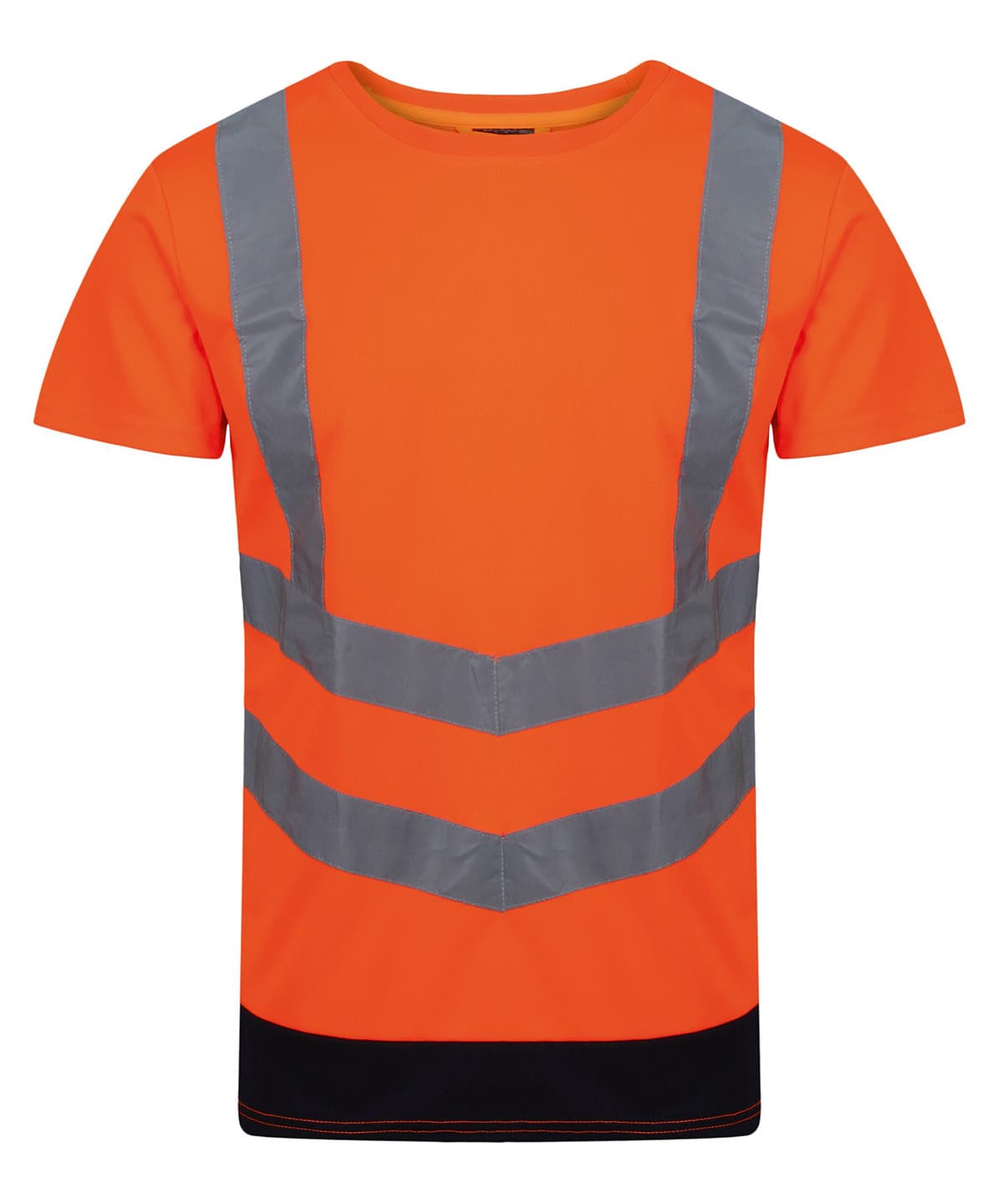 Pro hi-vis short sleeve t-shirt — Size 3XL, Colour Orange/Navy