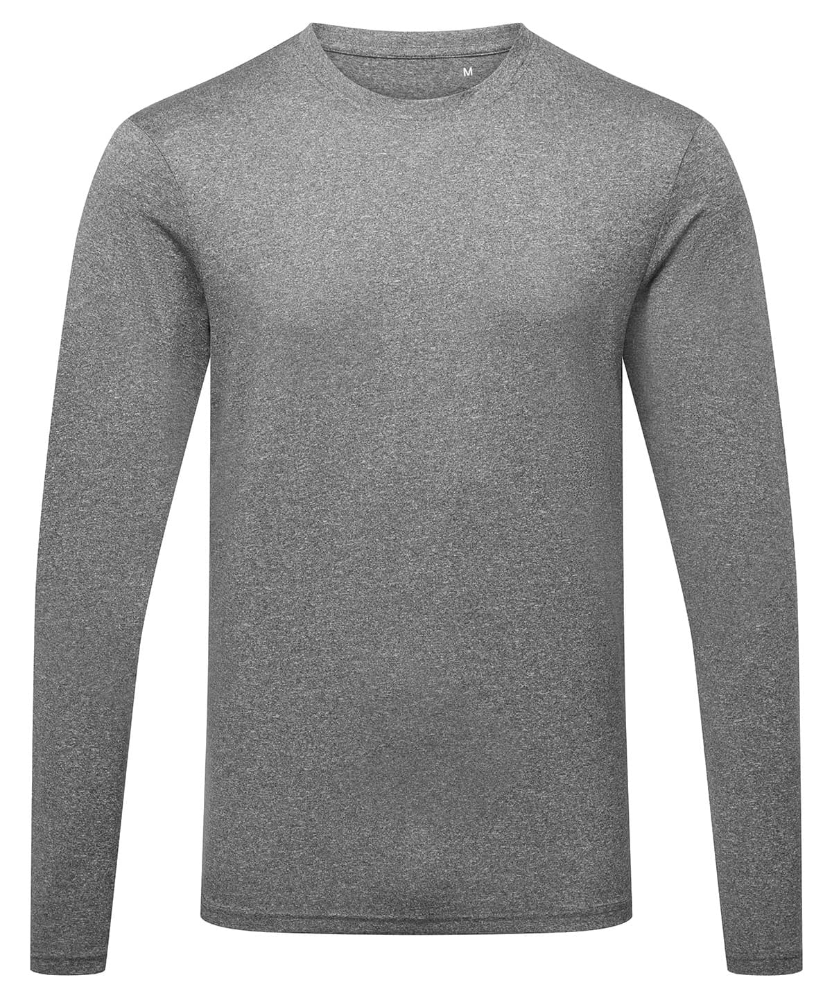 Men's TriDri® long sleeve performance t-shirt — Size 2XL, Colour Black Melange
