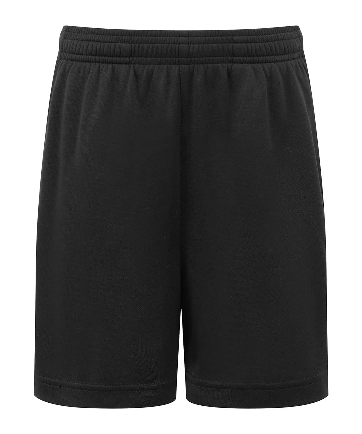 Kids TriDri® ion-charge performance shorts — Size 12/13, Colour Black